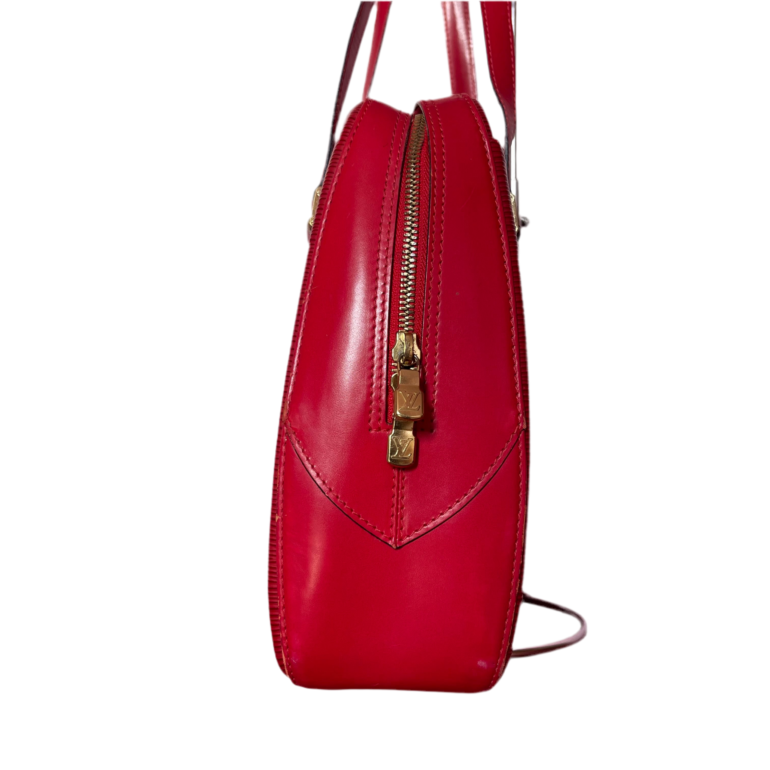 Louis Vuitton Cherry Red Epi Voltaire Bag
