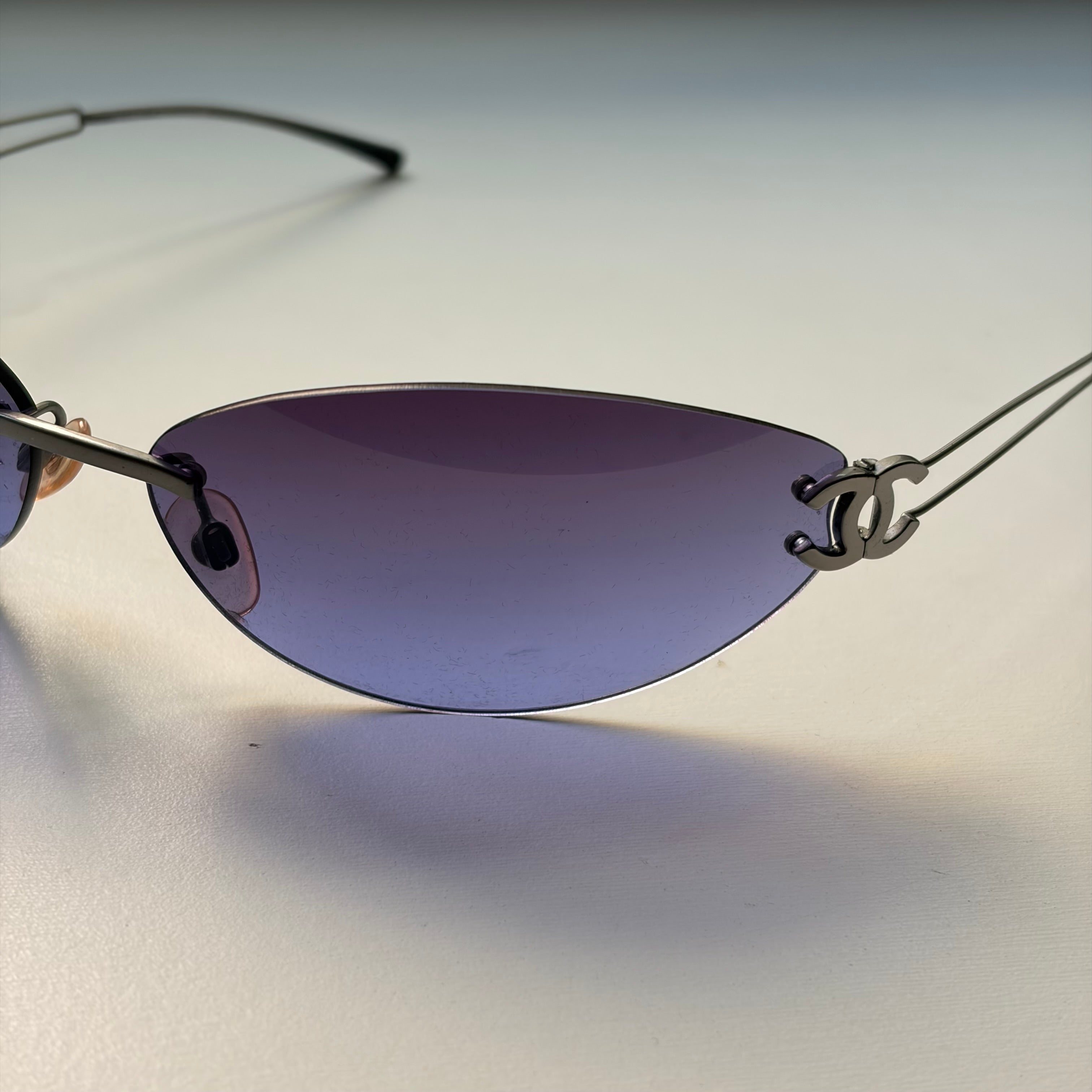 Chanel 2000s 4049 Purple Sunglasses