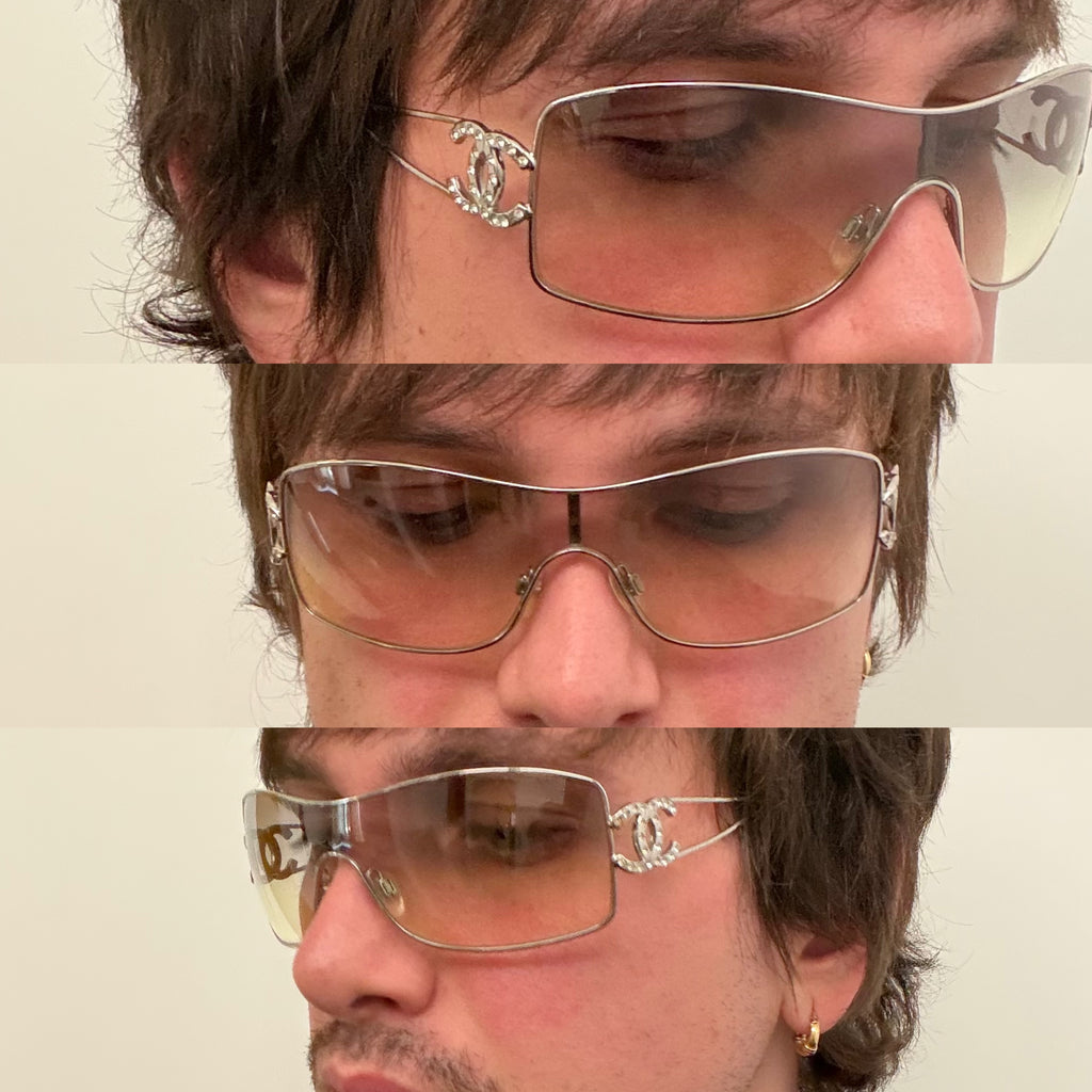 Chanel 2000s Crystal Sunglasses