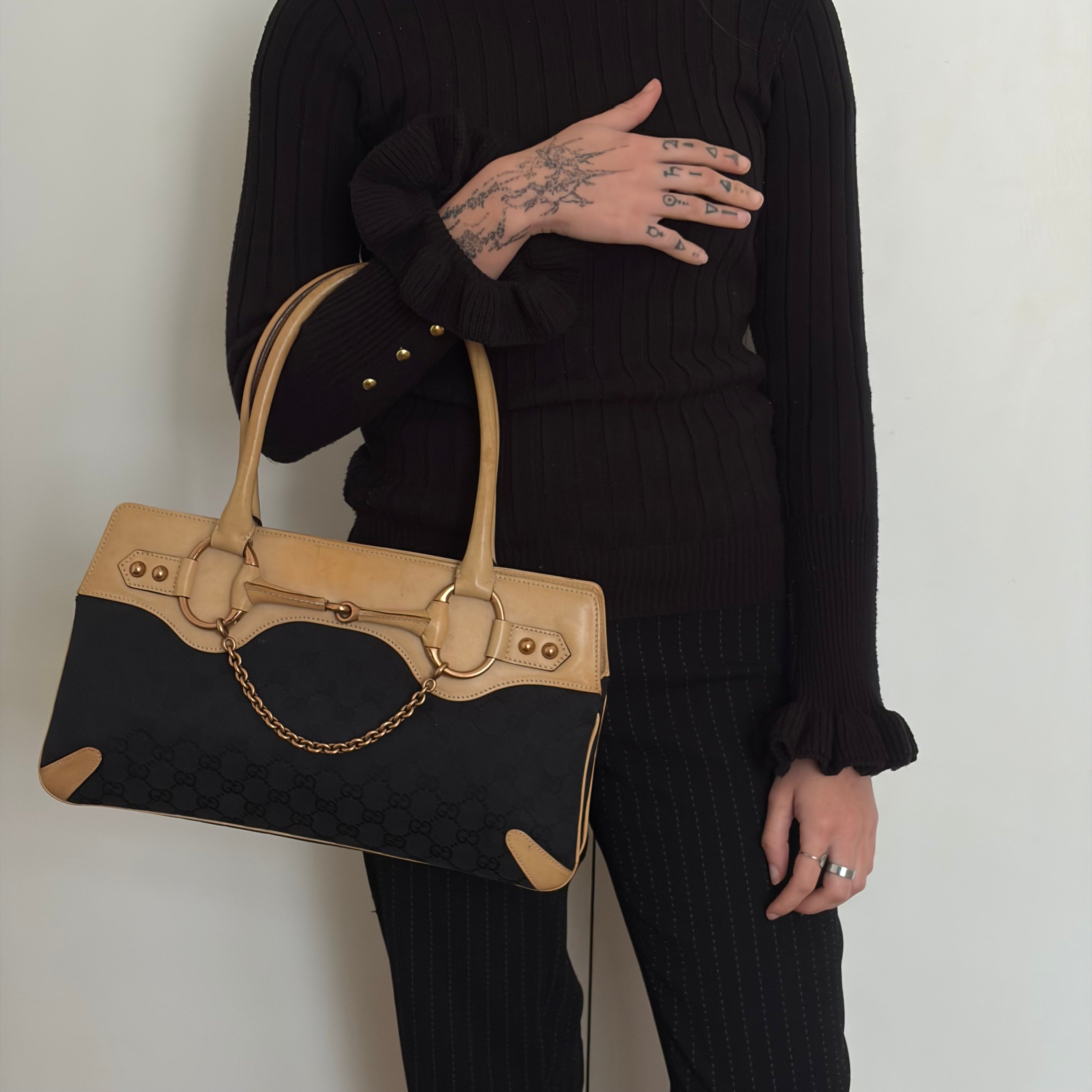 Gucci by Tom Ford GG Canvas Horsebit Chain Bag