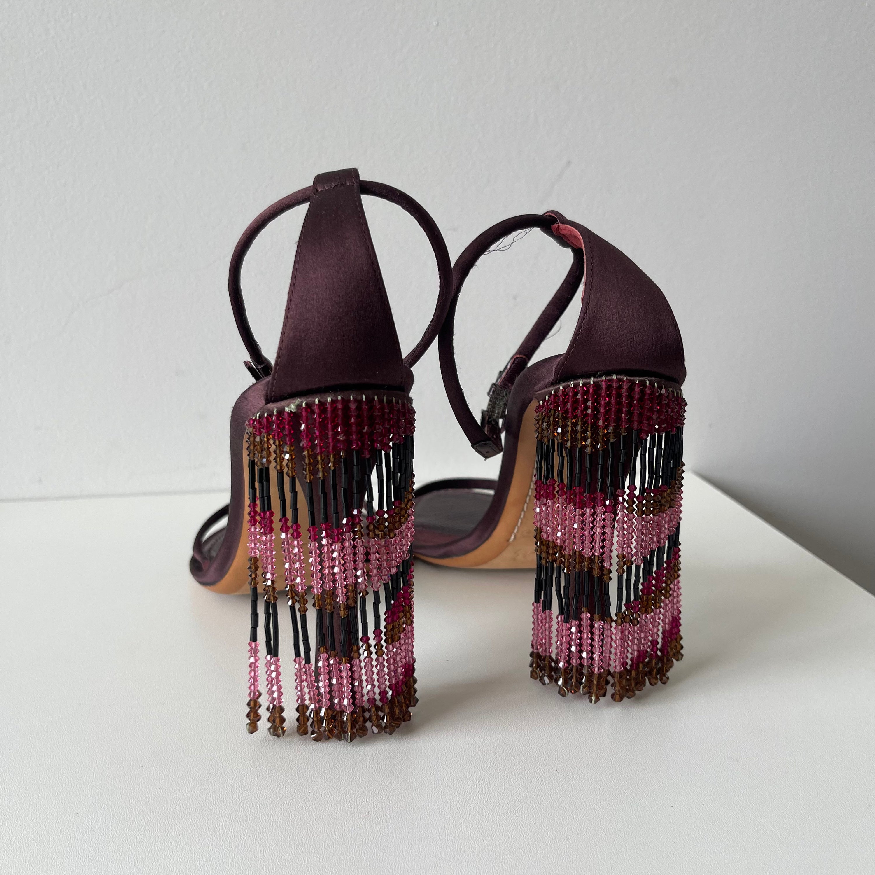 Louis Vuitton Crystal Beaded Heeels