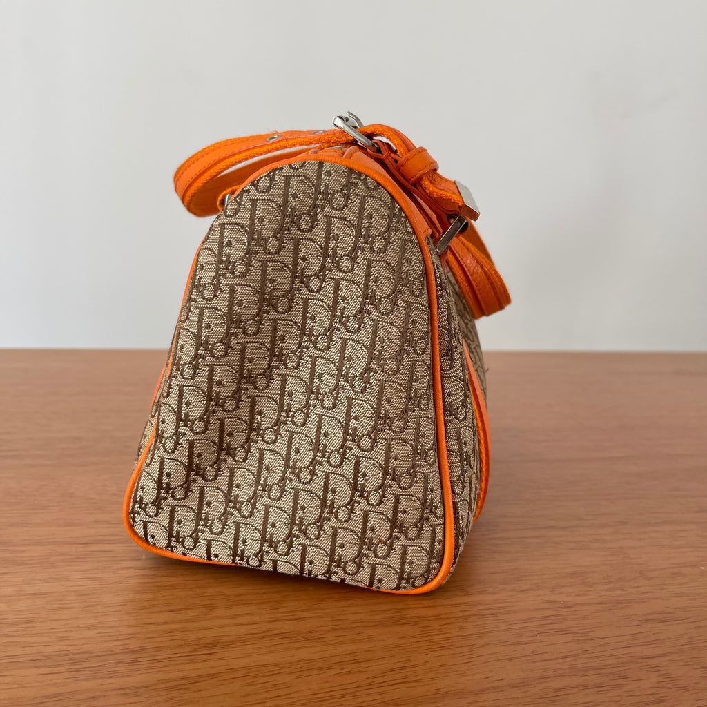 Christian Dior Small Boston Canvas  Diorissimo