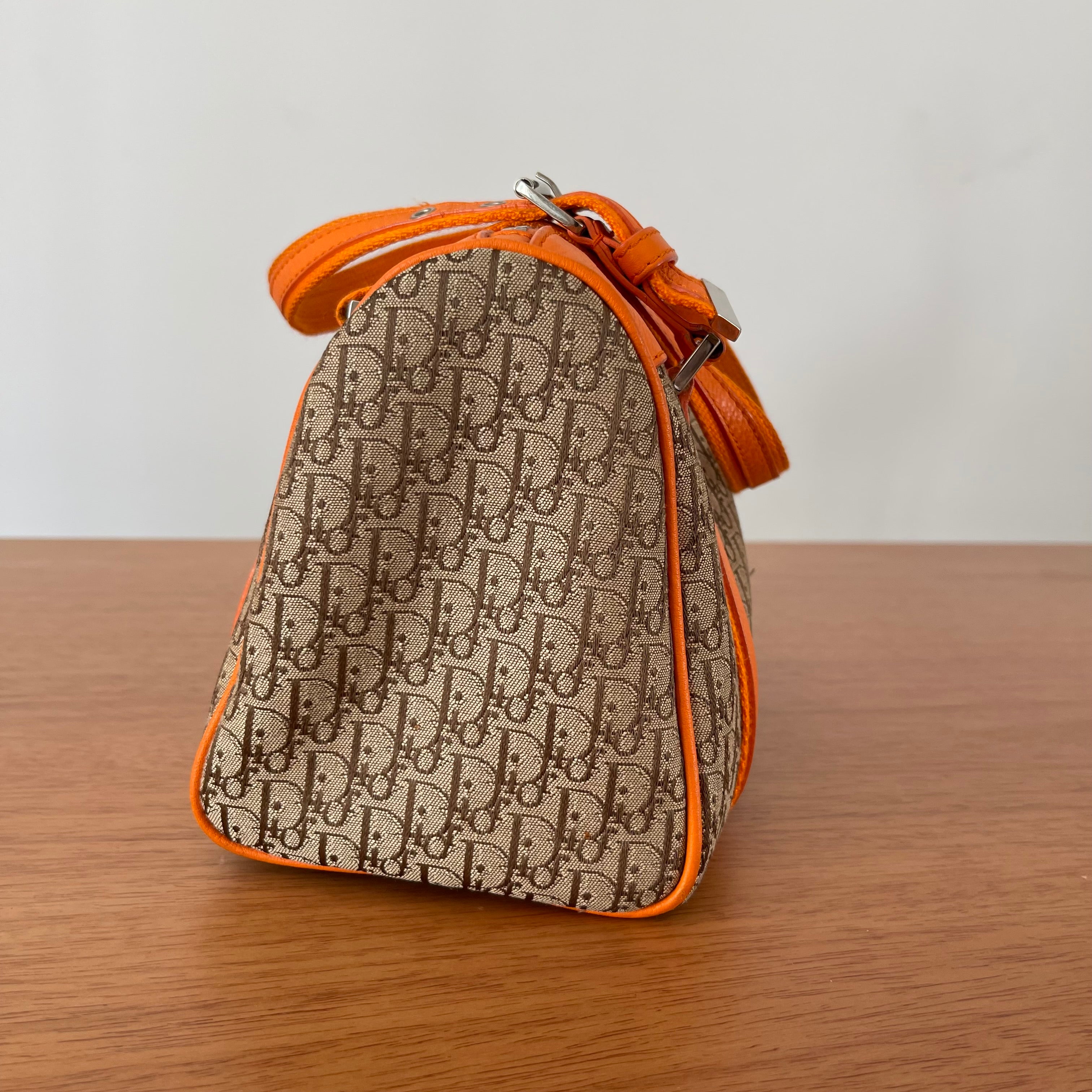 Christian Dior Small Boston Canvas  Diorissimo