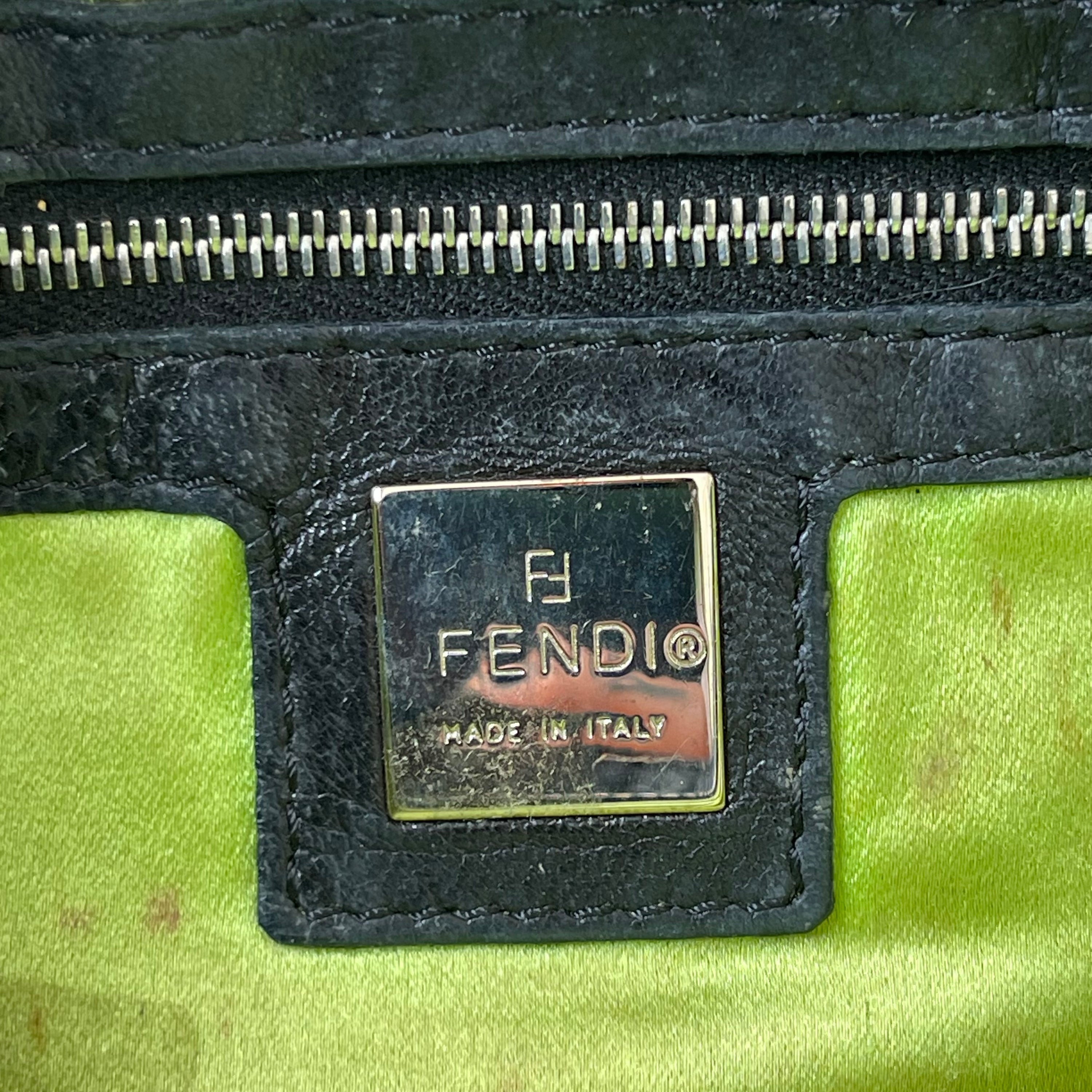 Fendi Black Leather Crossbody Bag