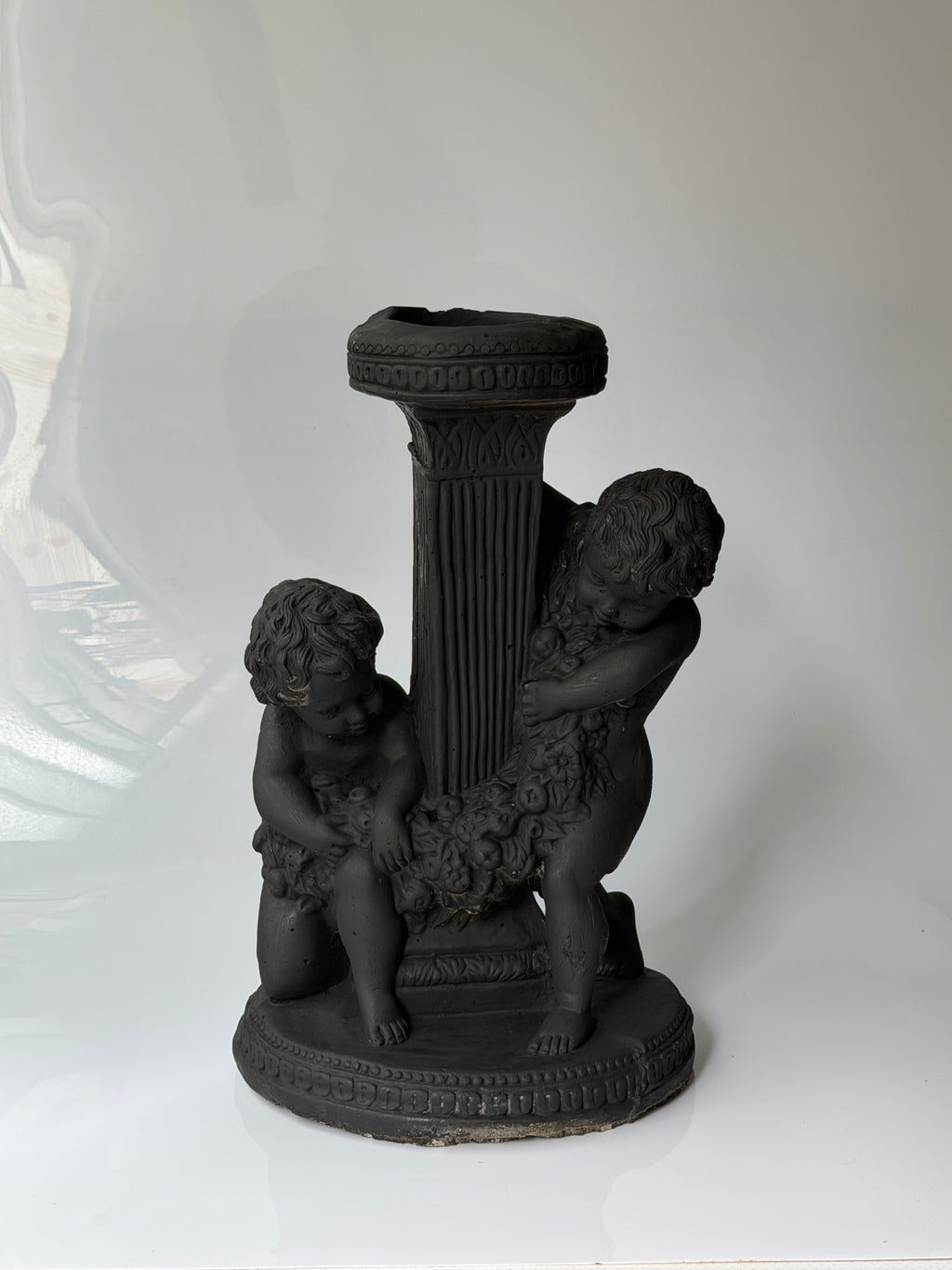 Base para Luminária “Putti” em Gesso (ENVIO APENAS SP CAPITAL)