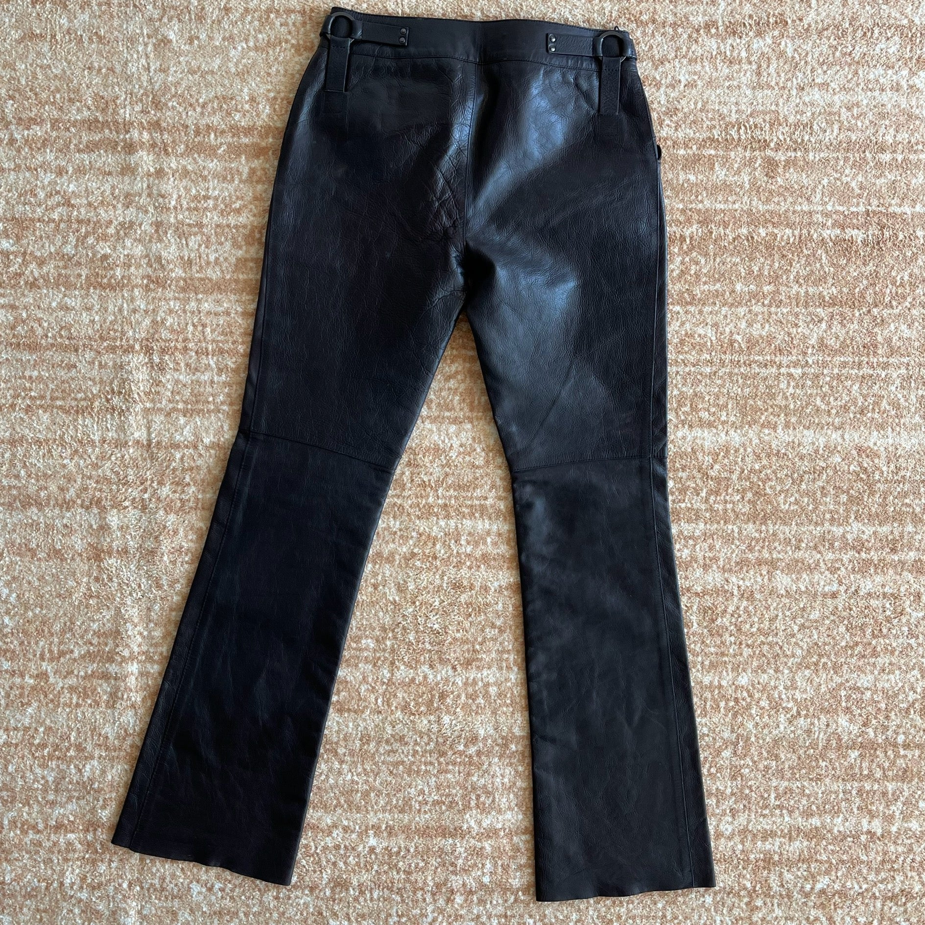 Gucci by Tom Ford Brown Leather Pants