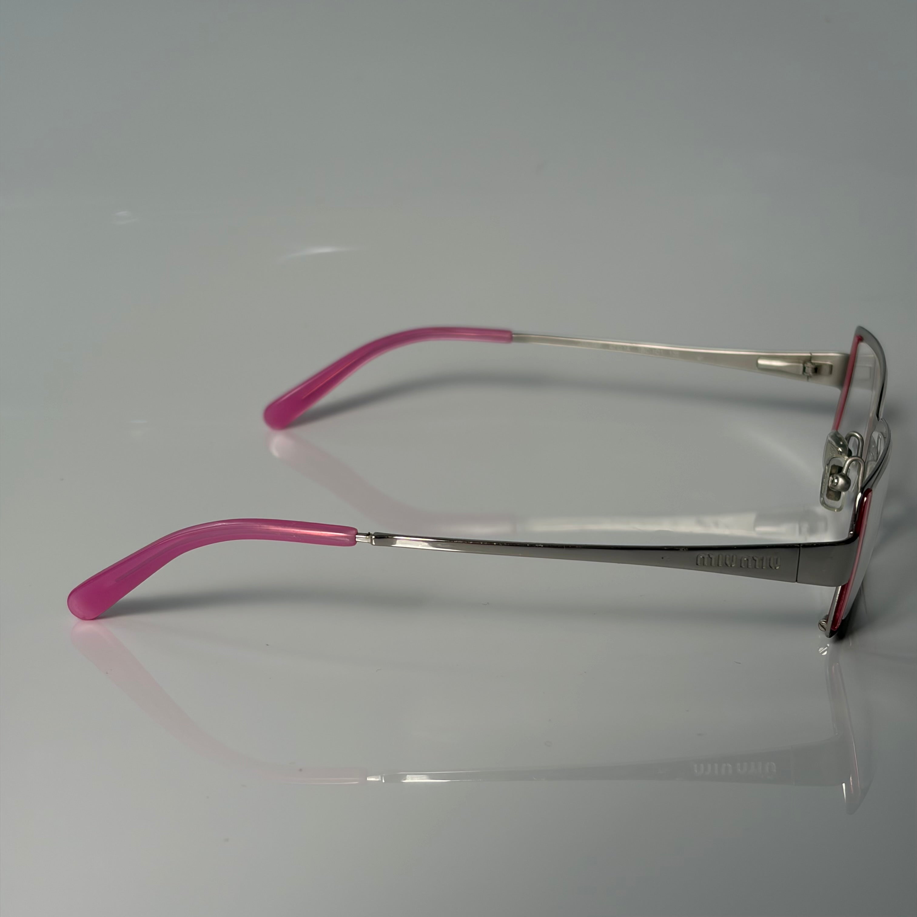 Miu Miu Pink Metal Glasses