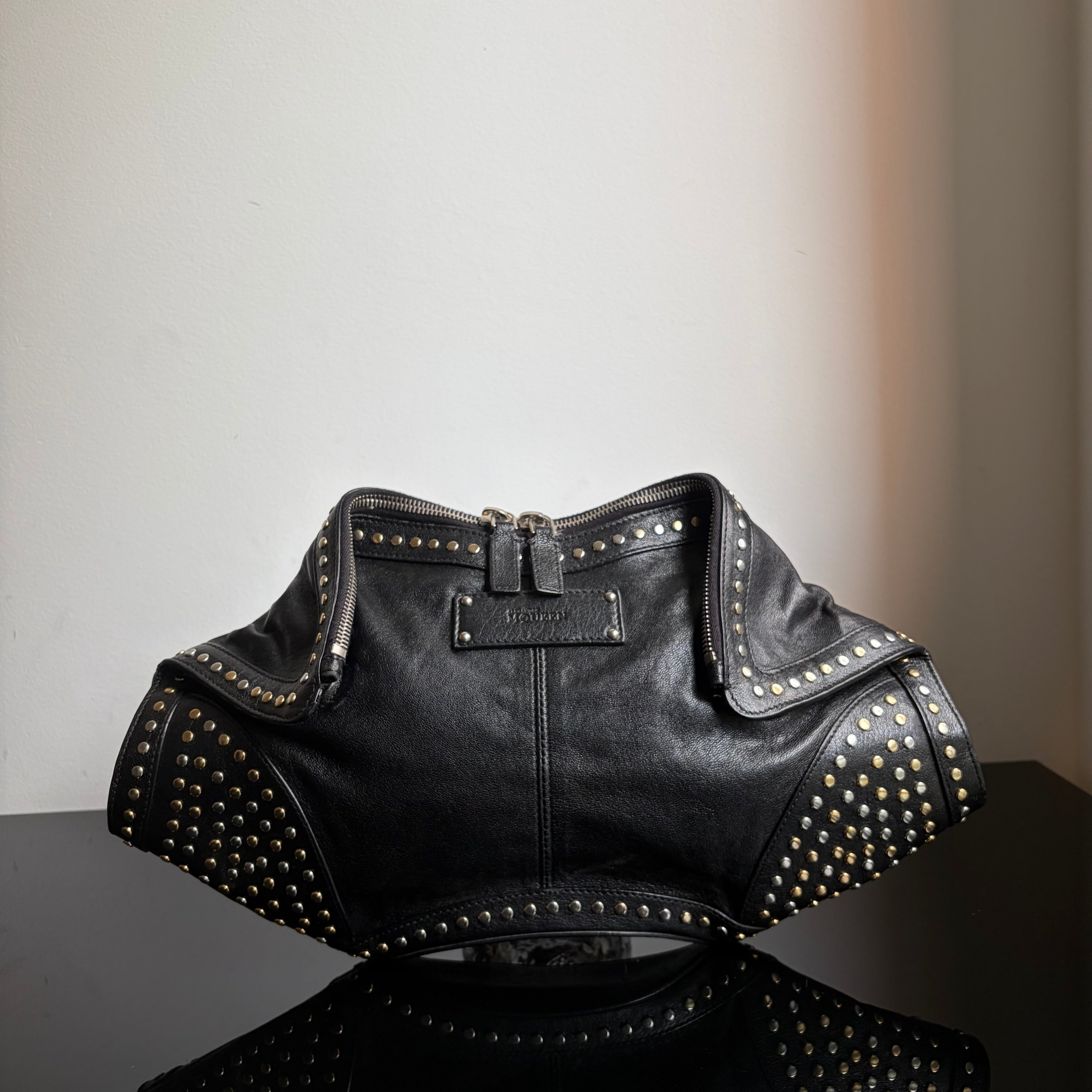 小物 Alexander McQueen 2008 'Queen Elizabeth Alexander McQueen Studded Manta Clutch – SEFF