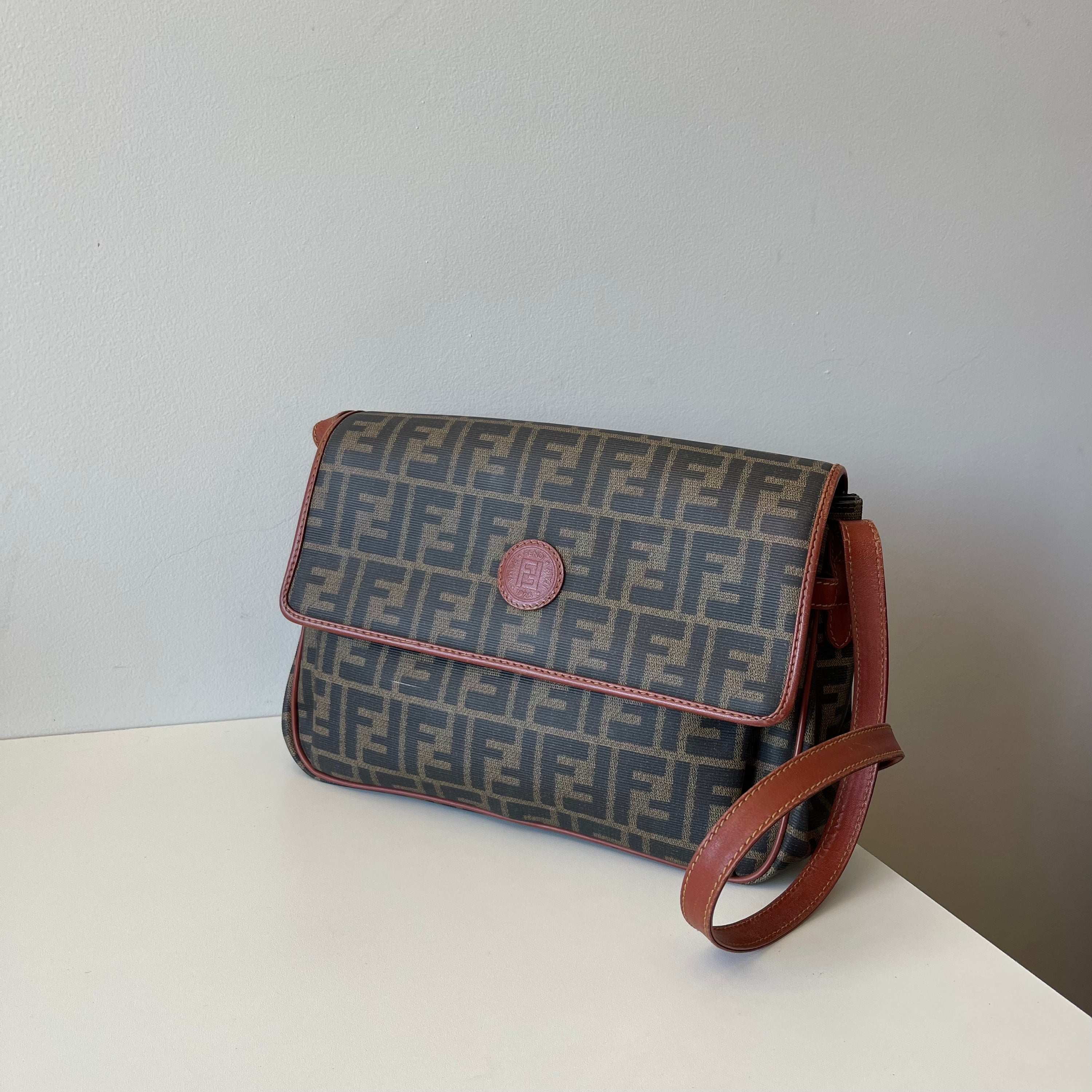 Fendi Monogram Vintage Messenger Bag