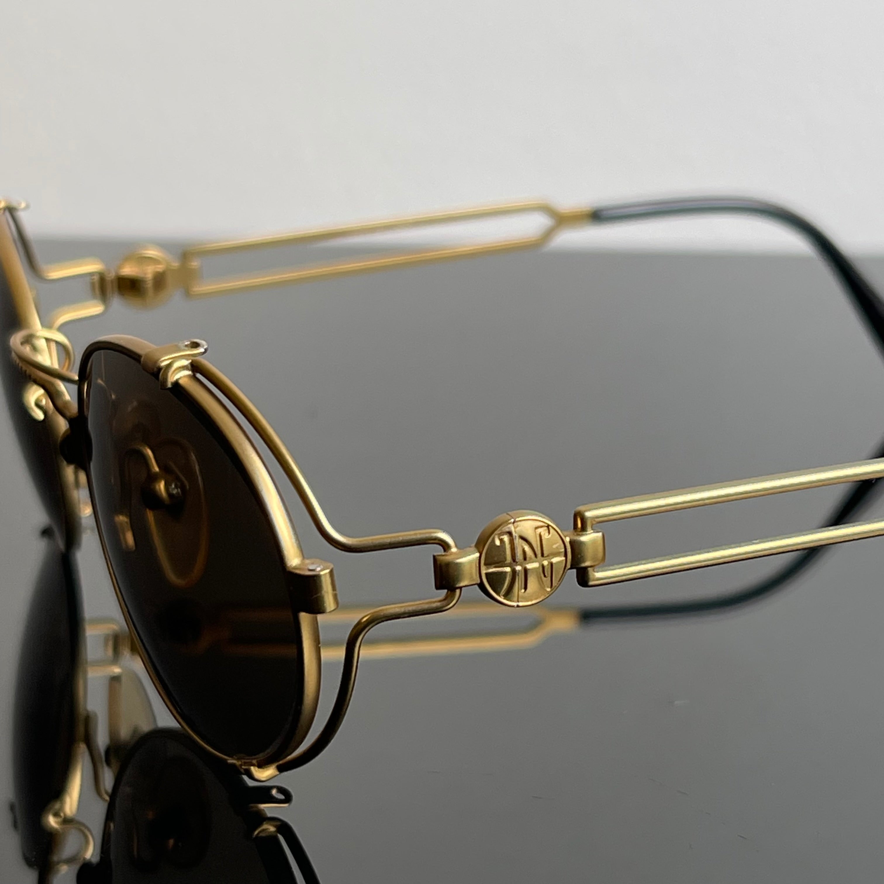 Jean Paul Gaultier 58-6105 Black Sunglasses