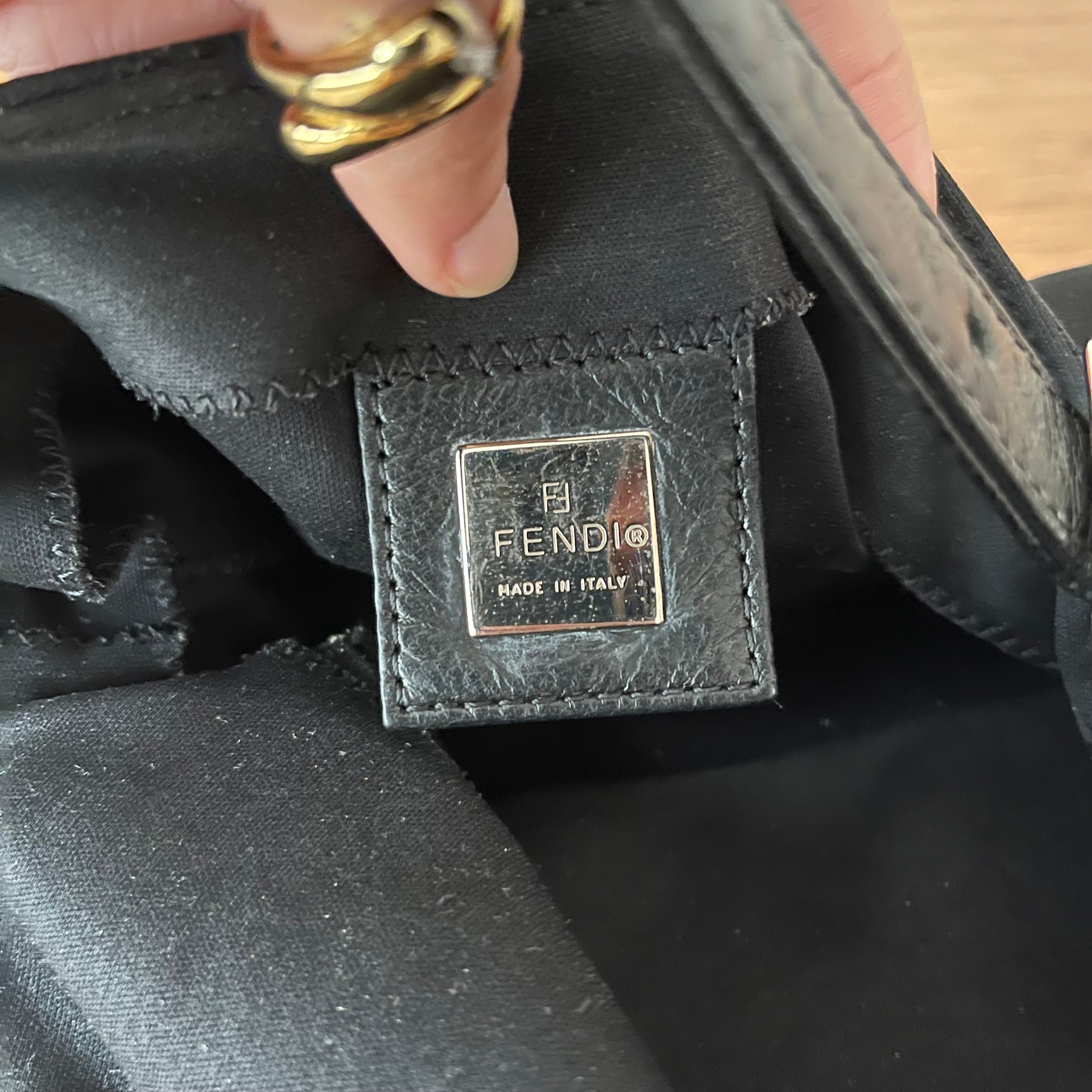 Fendi Baguette Black Cloth