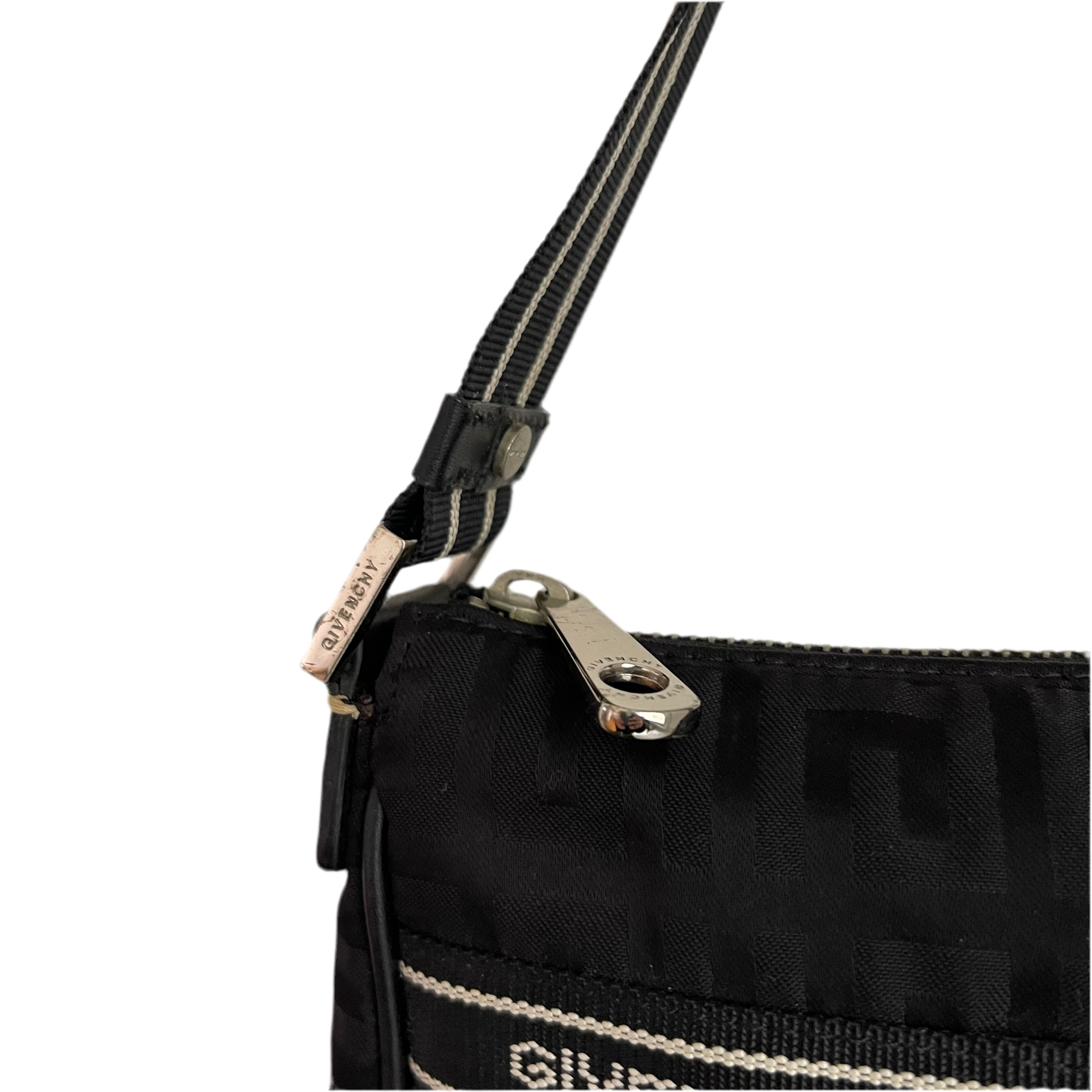 Givenchy Black Monogram Nylon Pochette