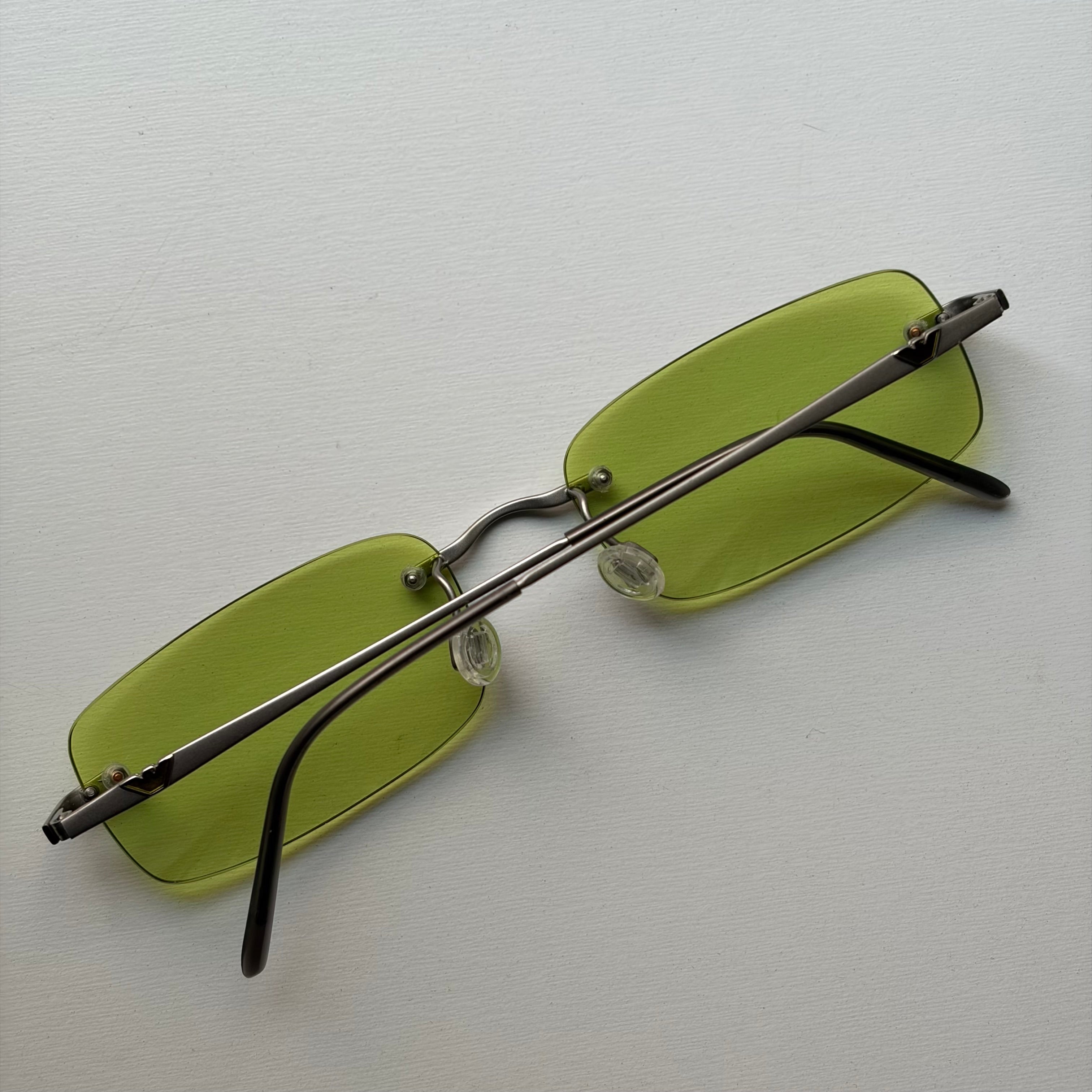 Vintage Armani Neon Green Sunglasses