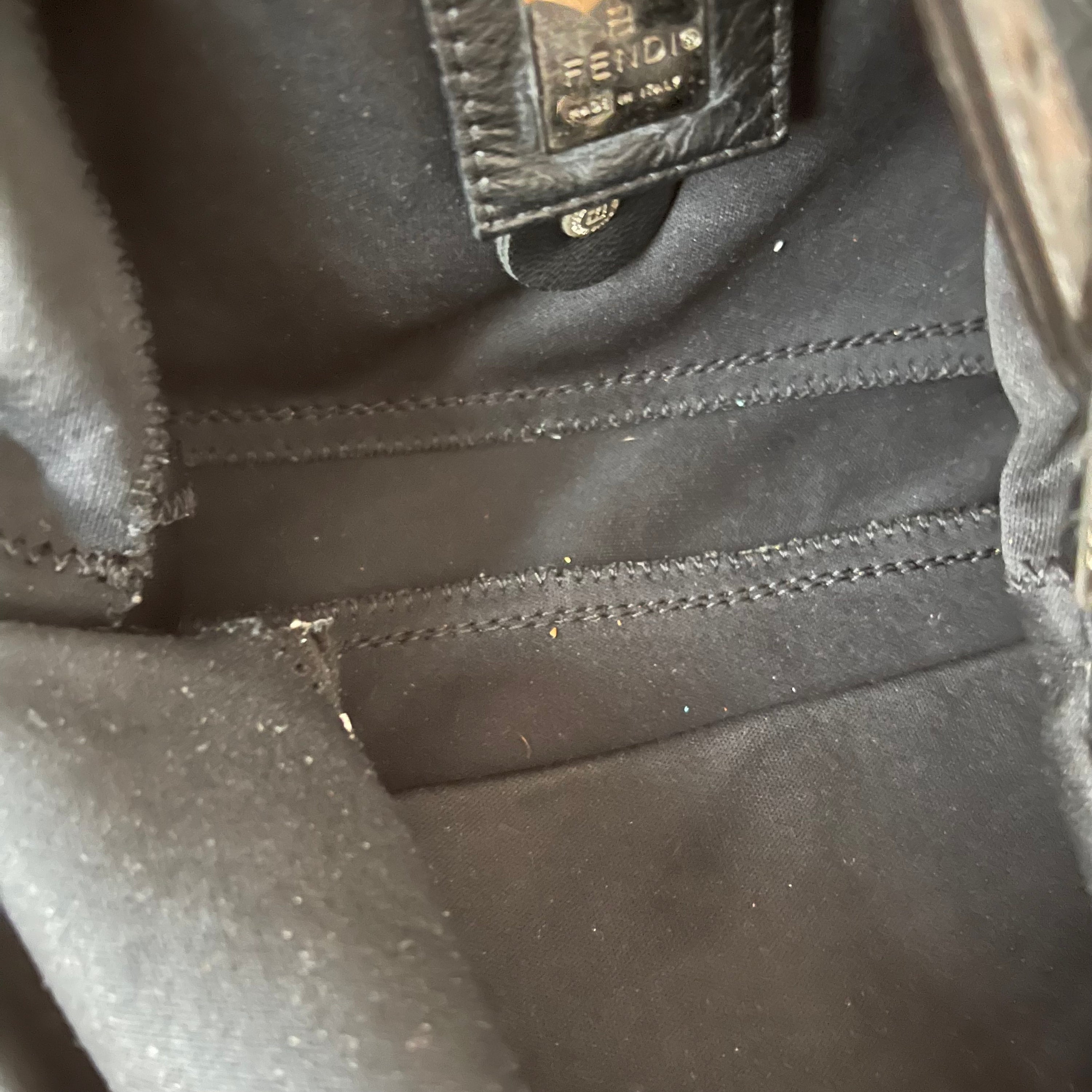 Fendi Baguette Black Cloth