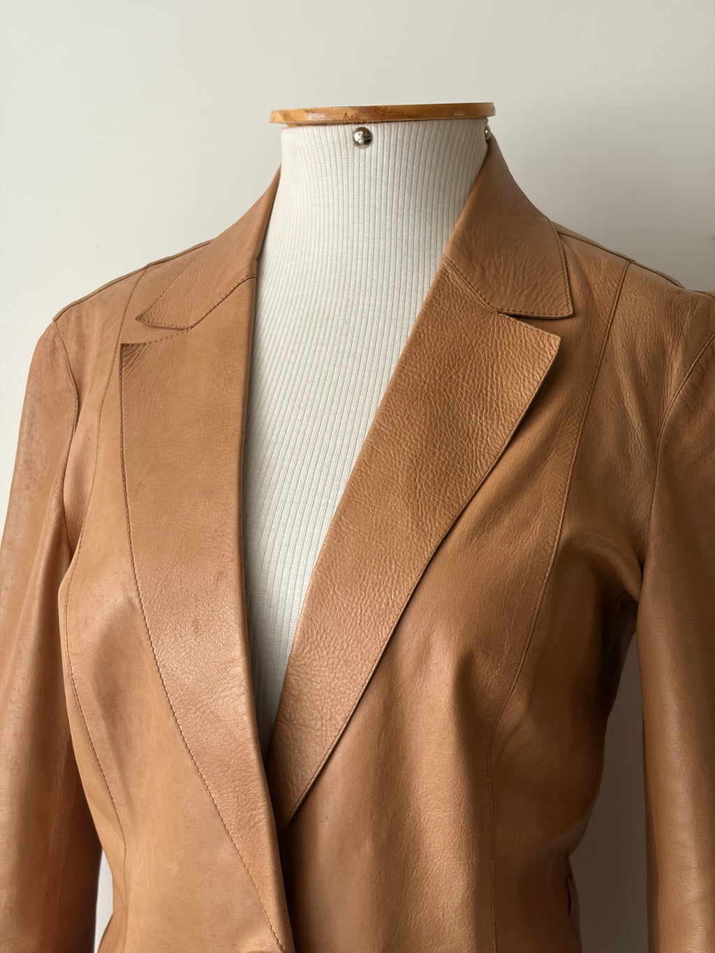 Gucci by Tom Ford Tan Leather Blazer