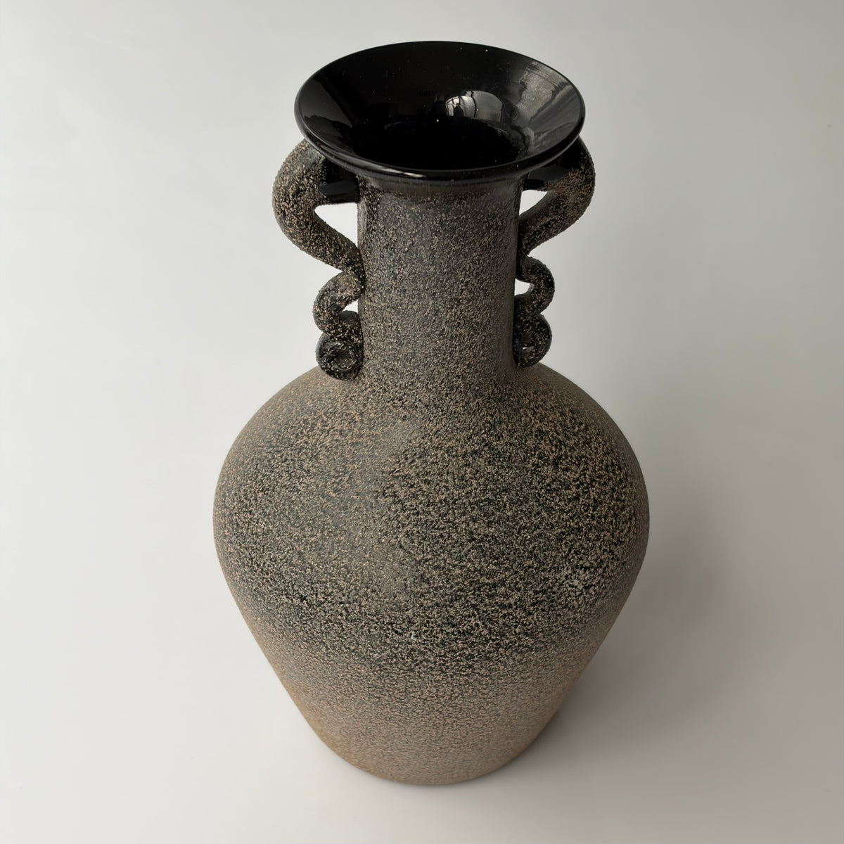 Art Deco Scavo Glass Vase