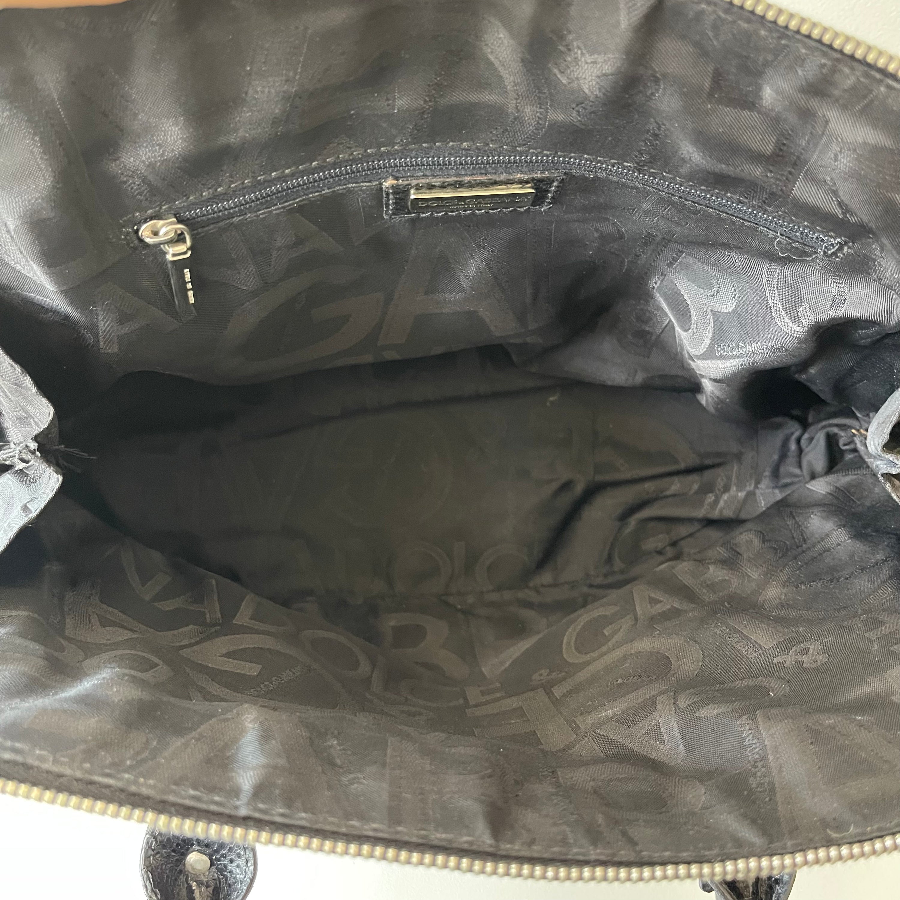 Dolce & Gabbana Studded Python Bag