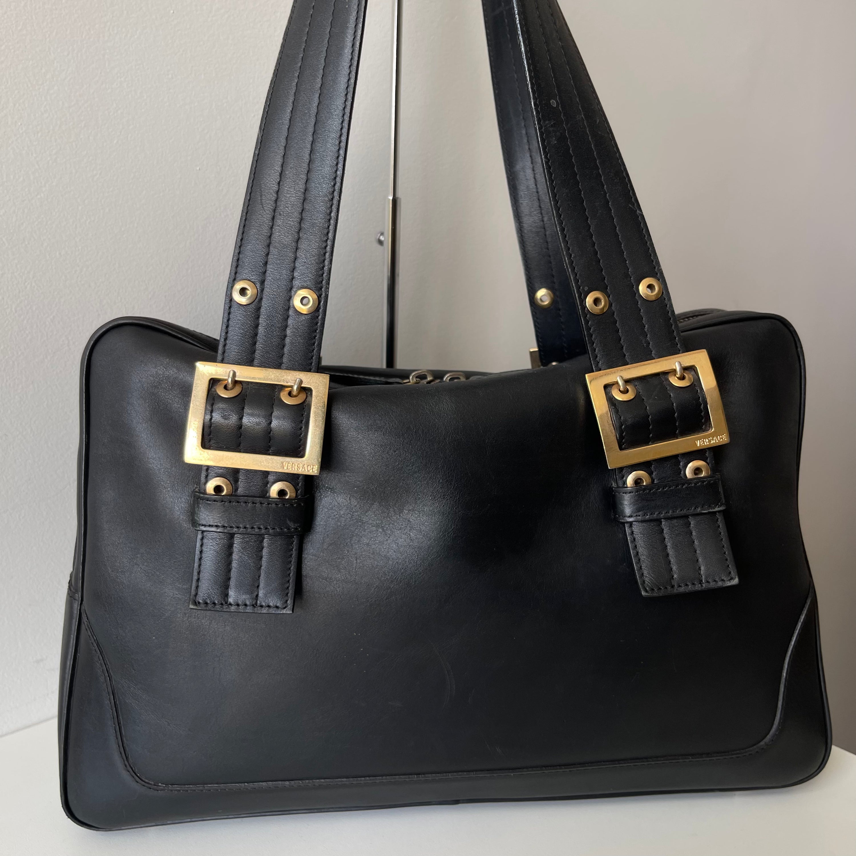 Gianni versace Leather Shoulder Bag