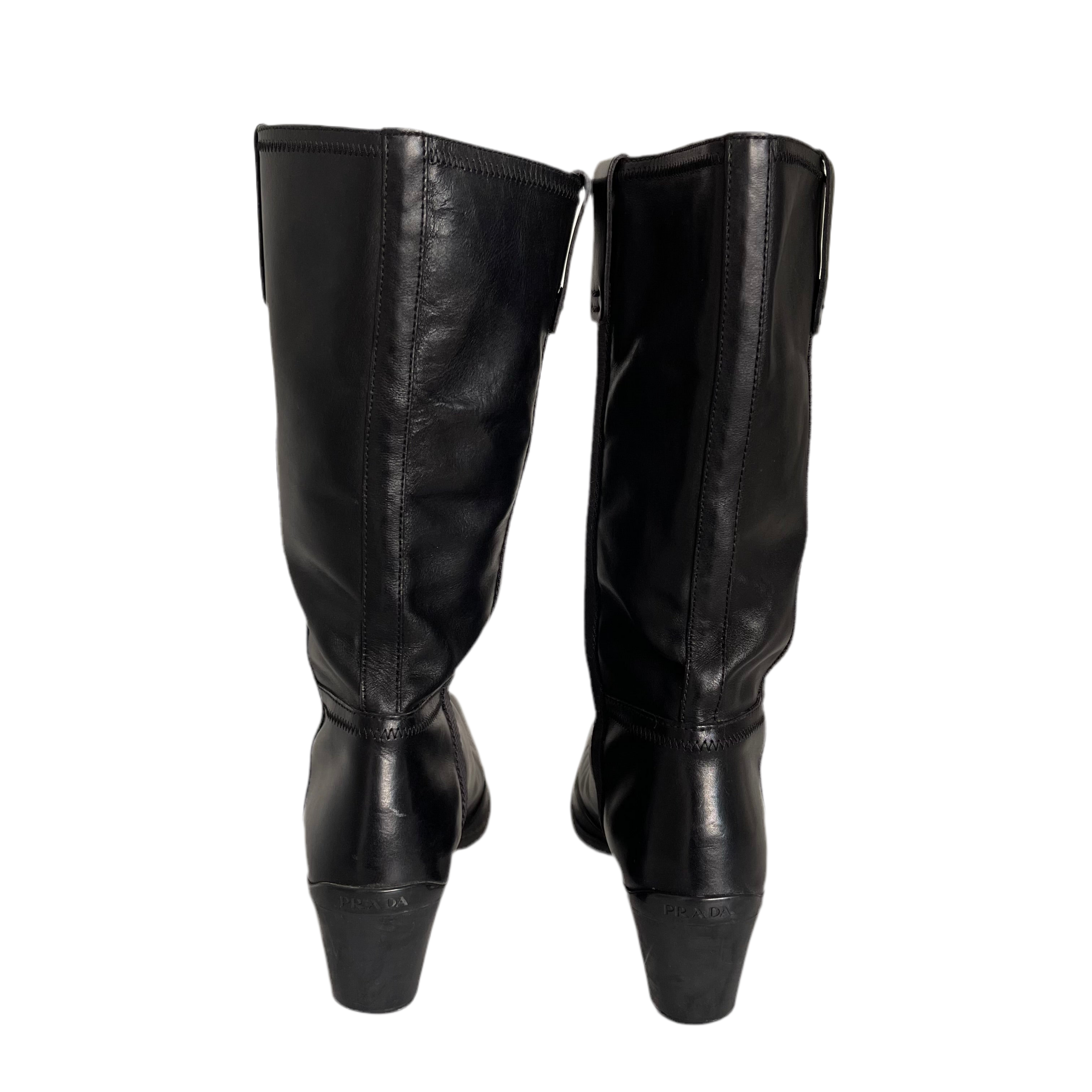 Prada Western Leather Boots