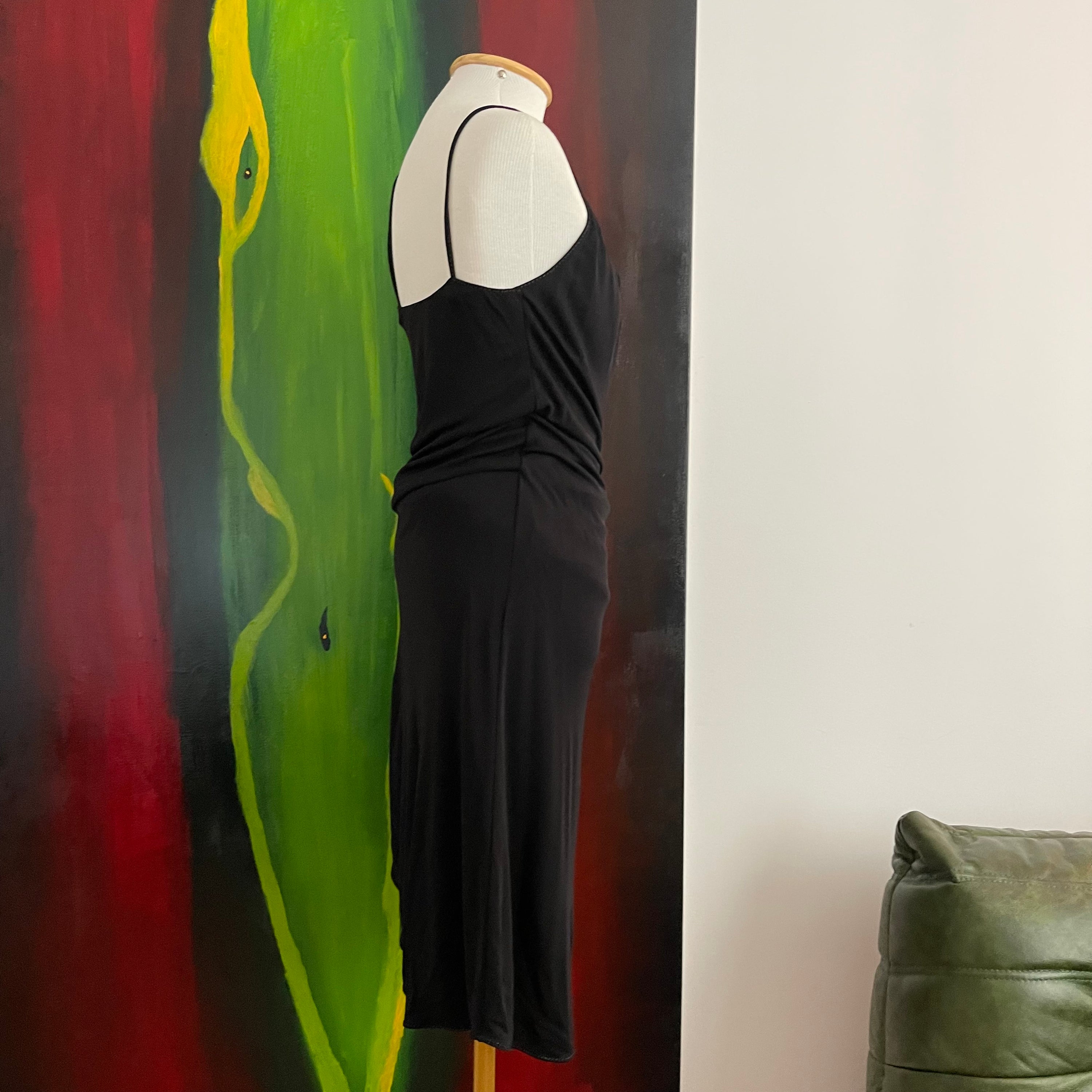 Gucci Draped Black Dress