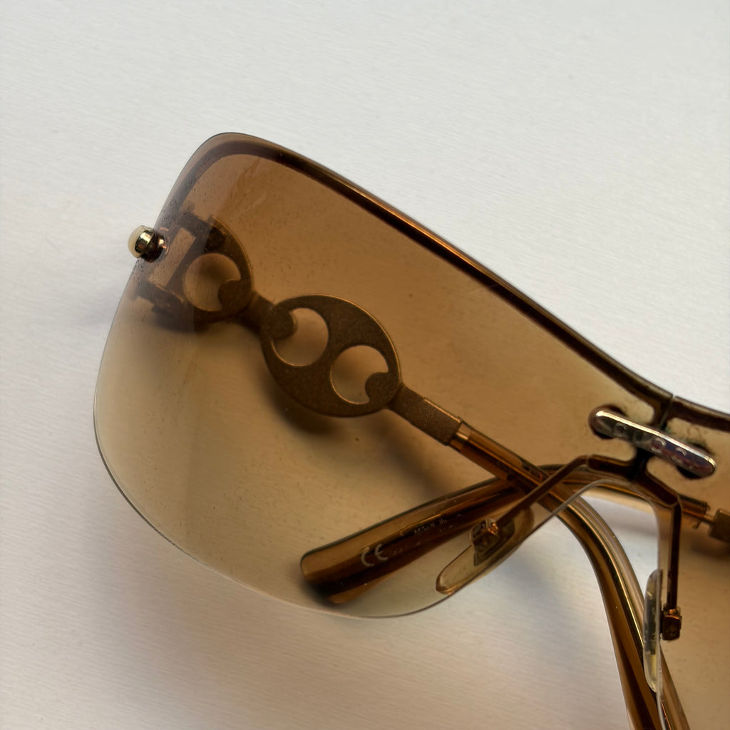 Gucci Chain Link Orange Sunglasses