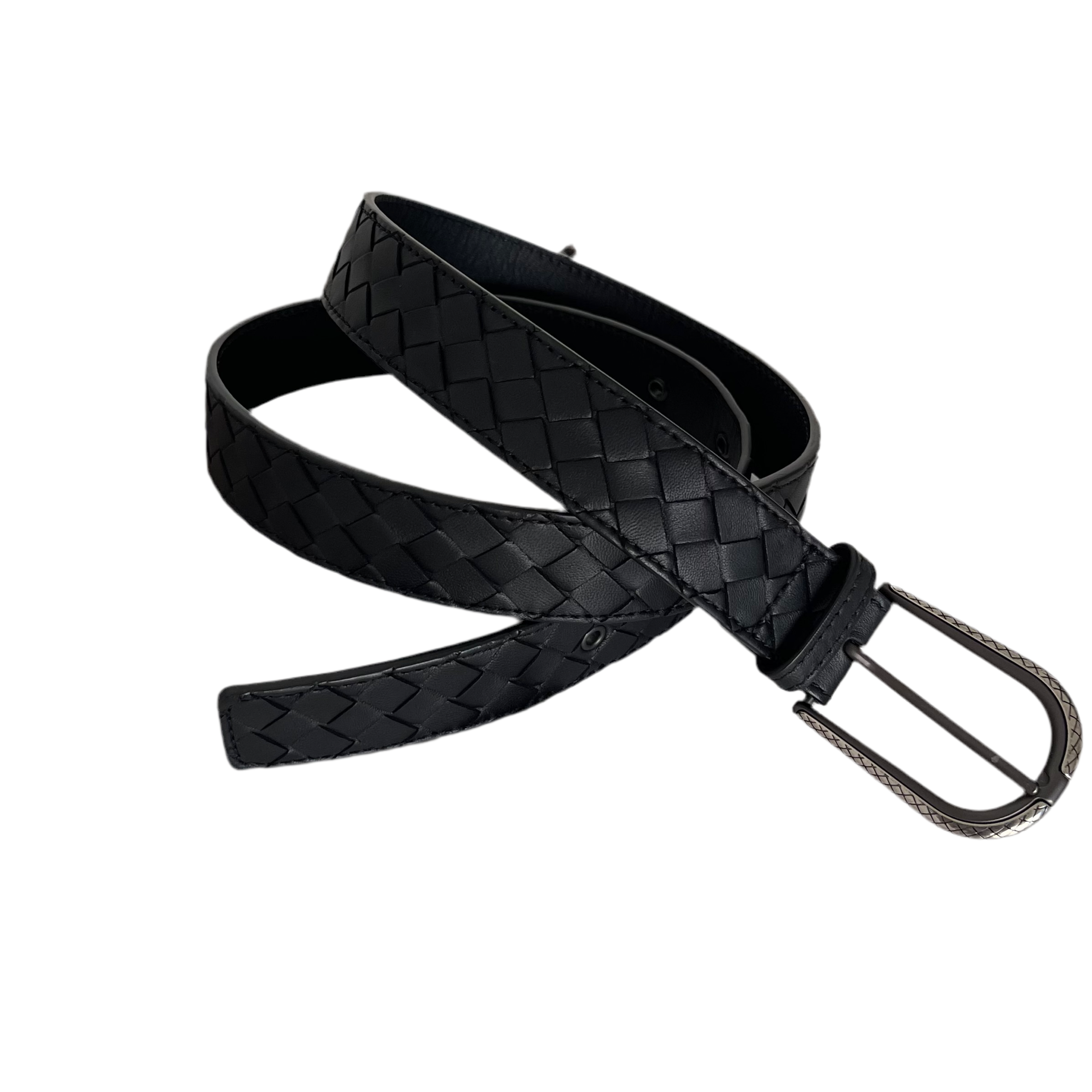 Bottega Veneta Intrecciato Leather Belt