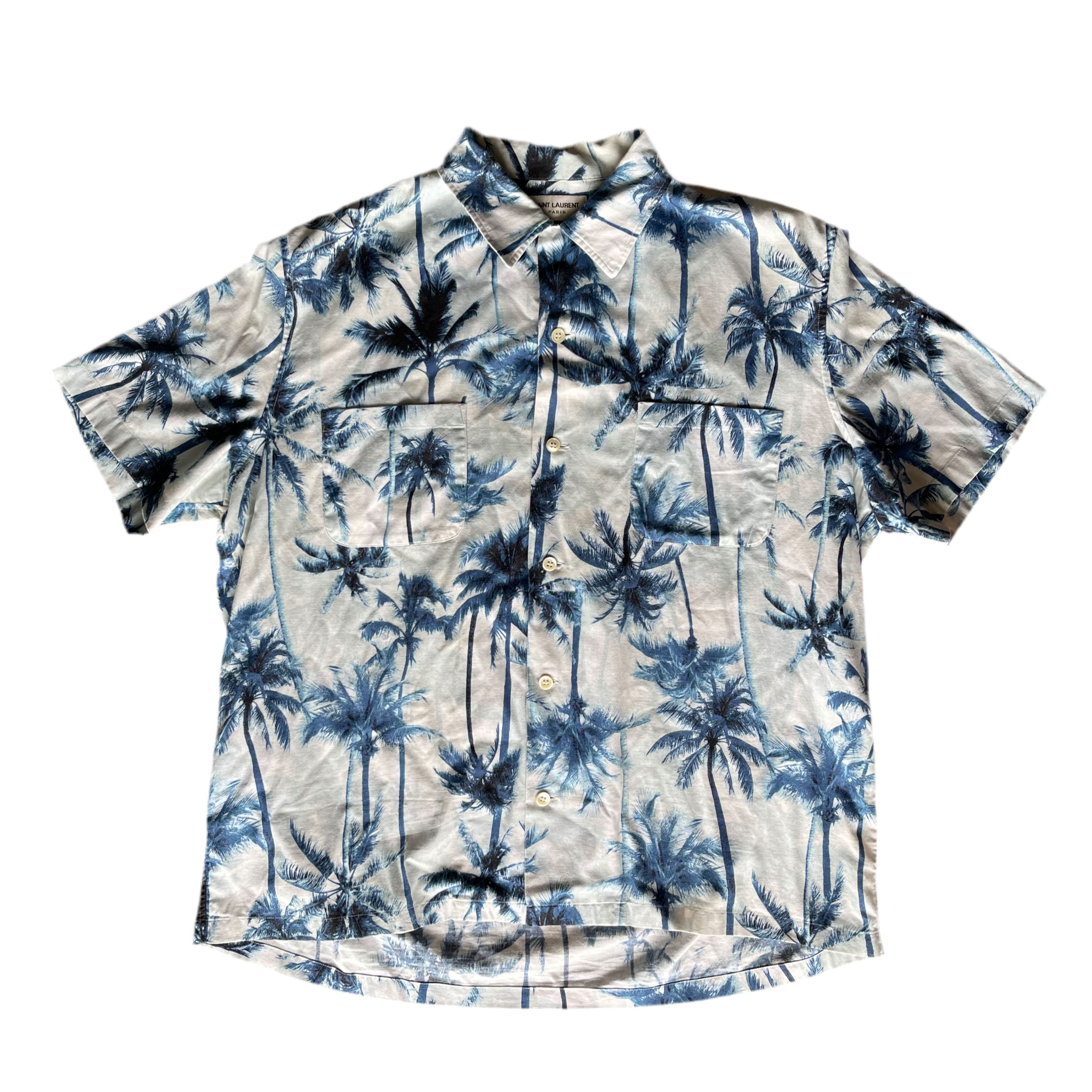 Yves Saint Laurent SS16 Palm Tree Hawaiian Shirt