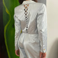 Versus by Gianni Versace Satin Blazer + Pants