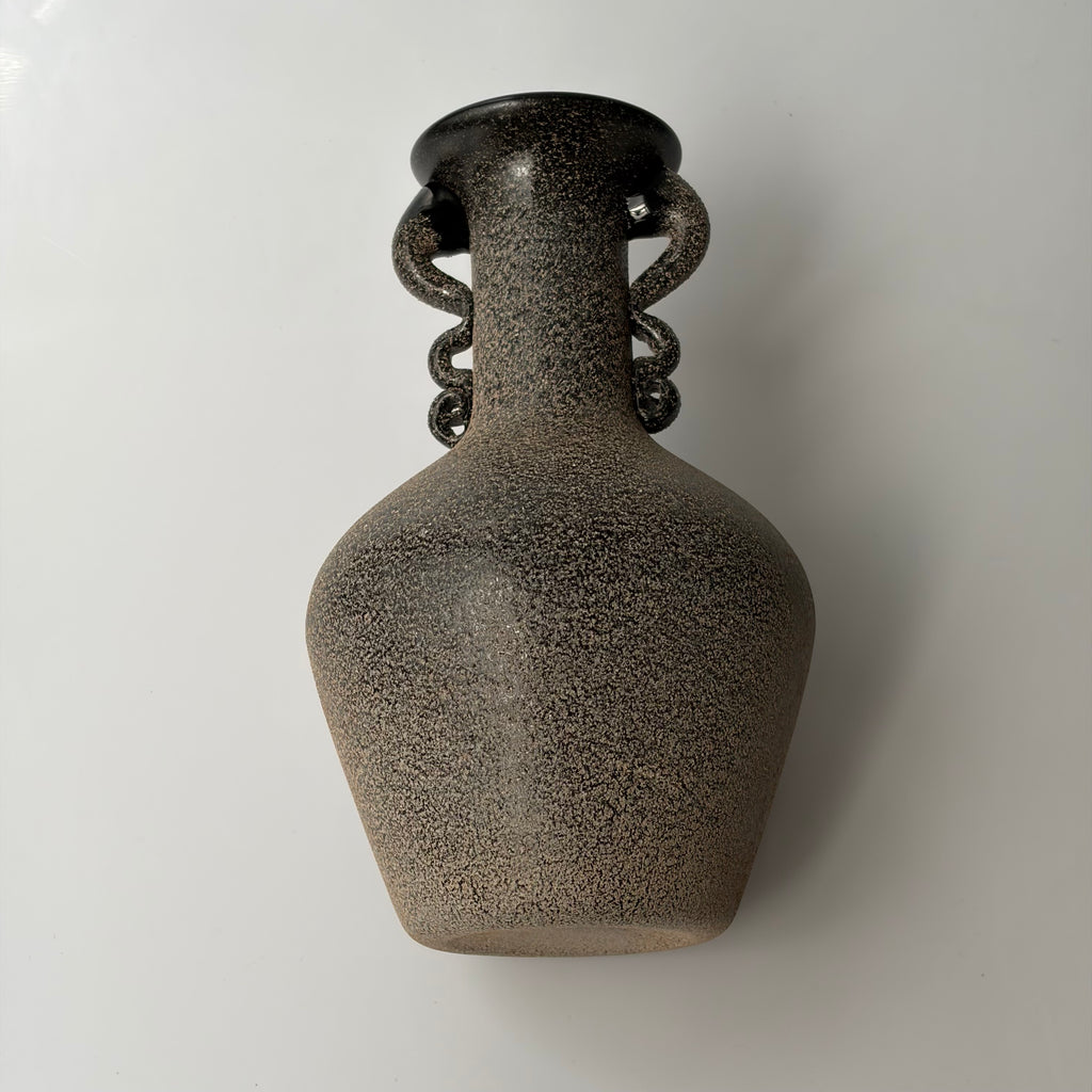 Art Deco Scavo Glass Vase