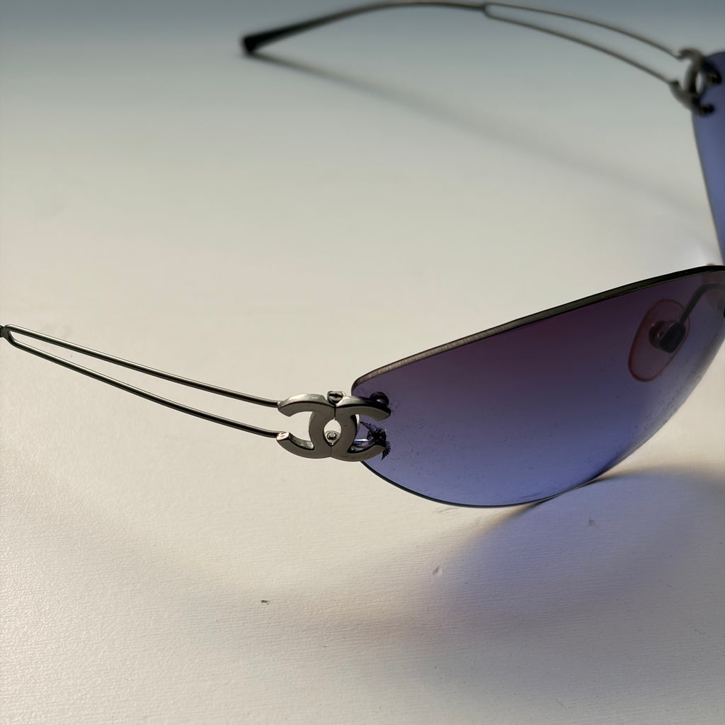 Chanel 2000s 4049 Purple Sunglasses