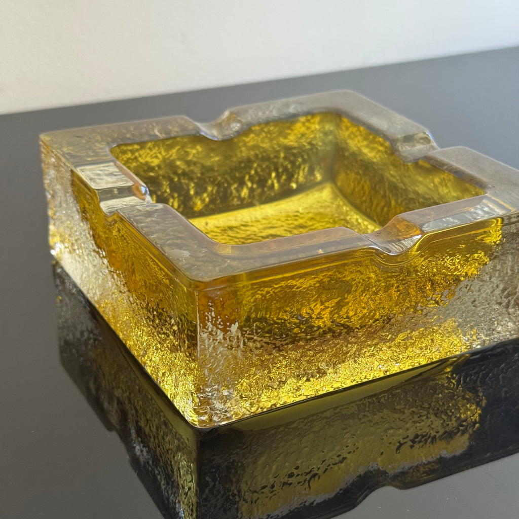 Cinzeiro Murano “Ice” Walther Kristallglass