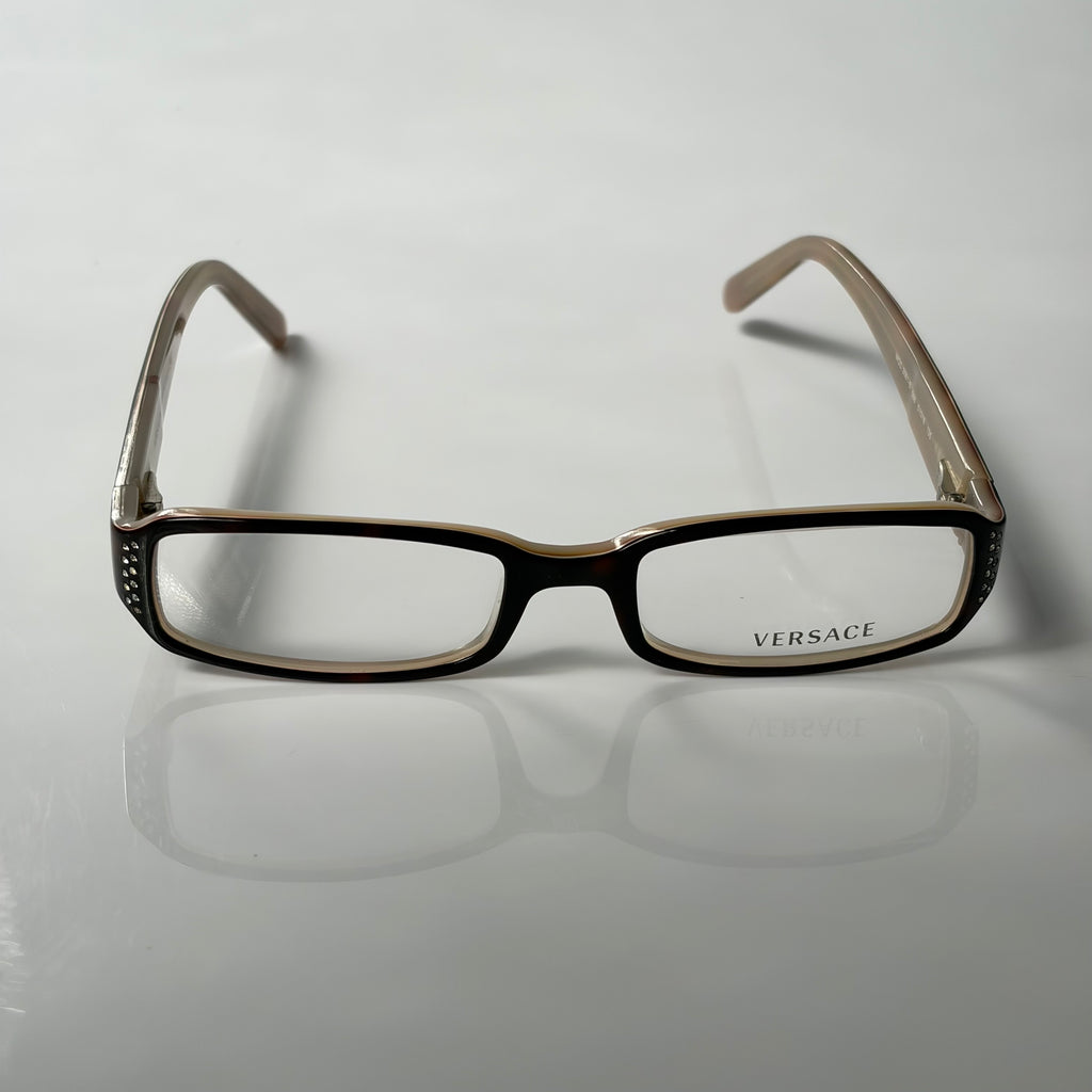 Versace Brown Strass Glasses