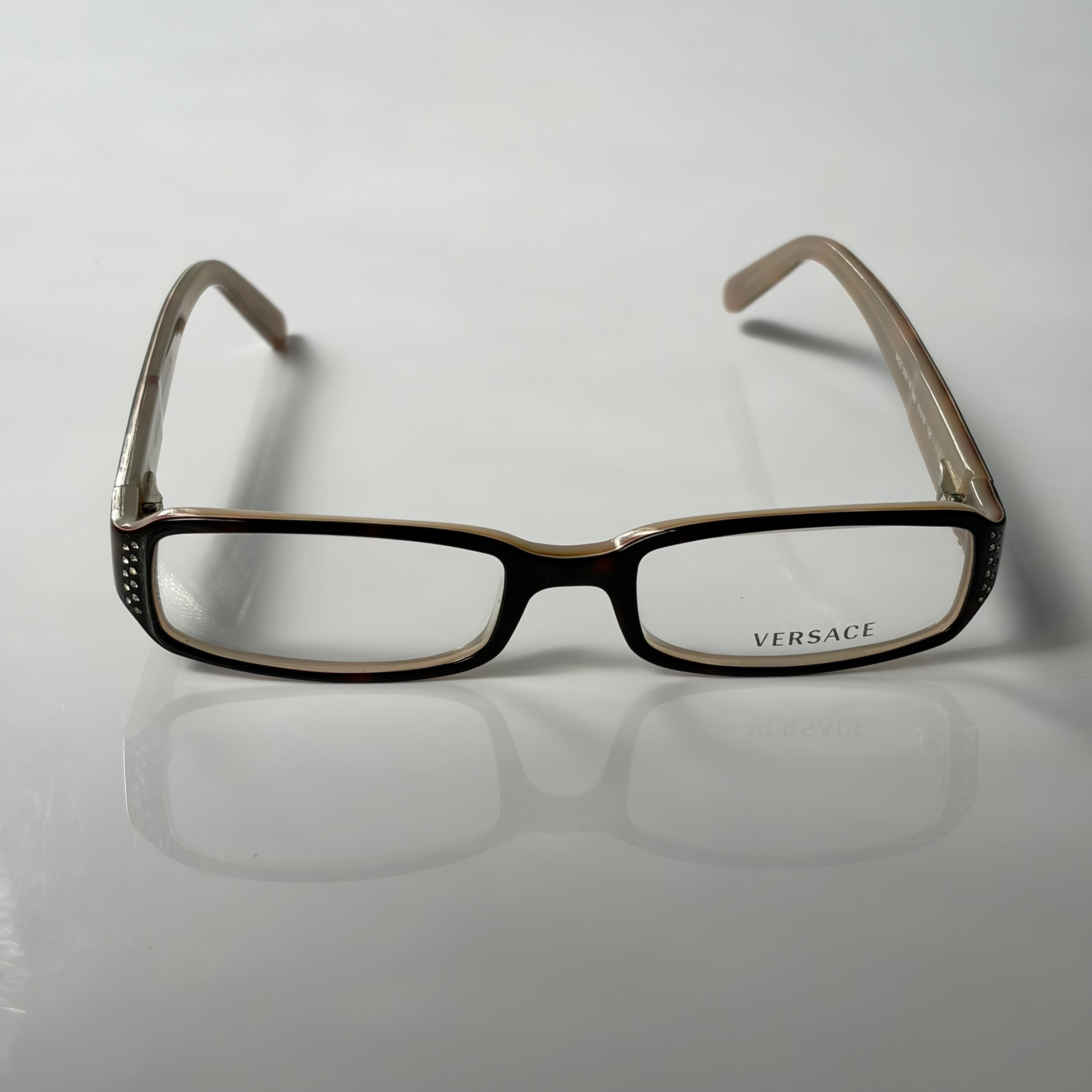 Versace Brown Strass Glasses