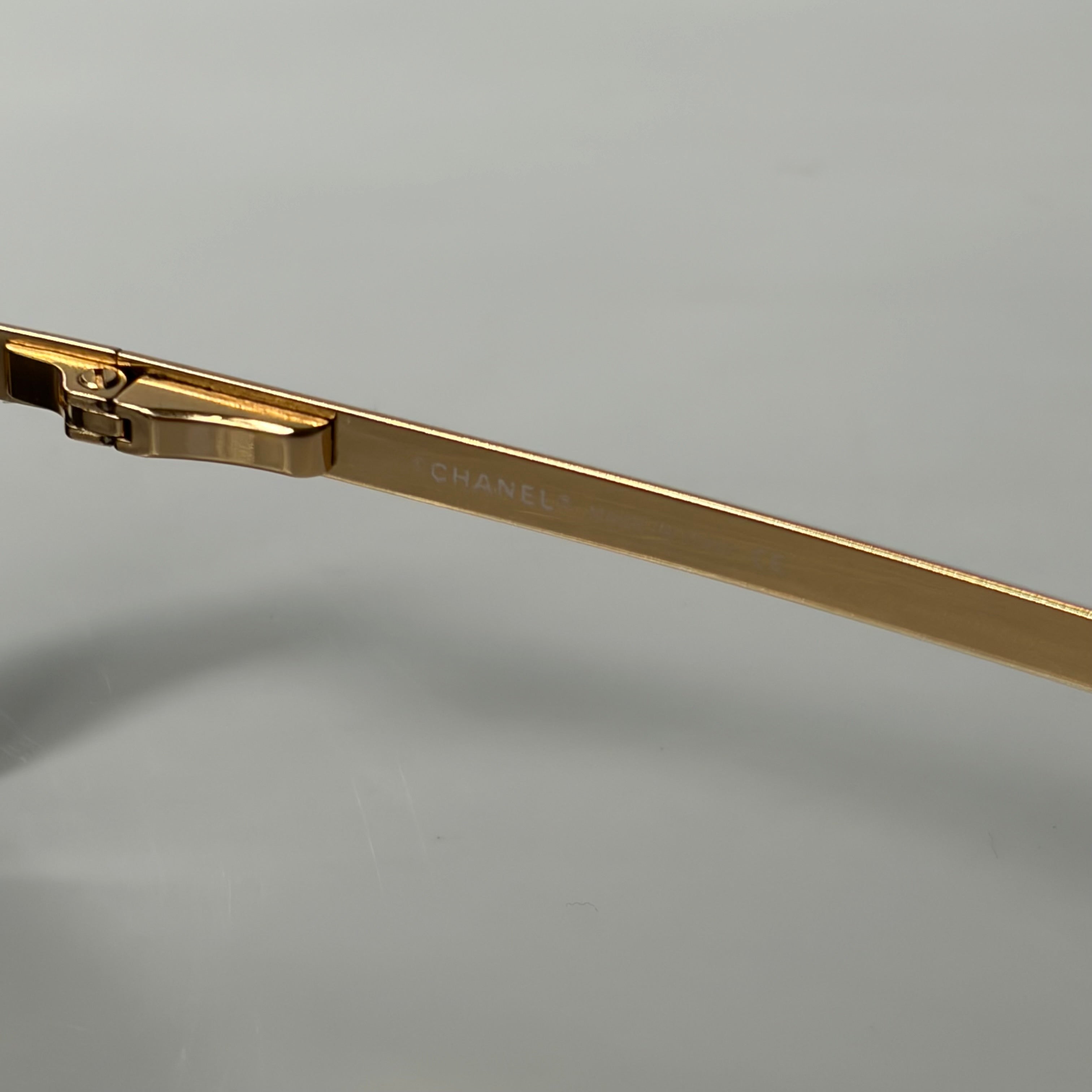 Chanel 4104 Strass Golden Sunglasses