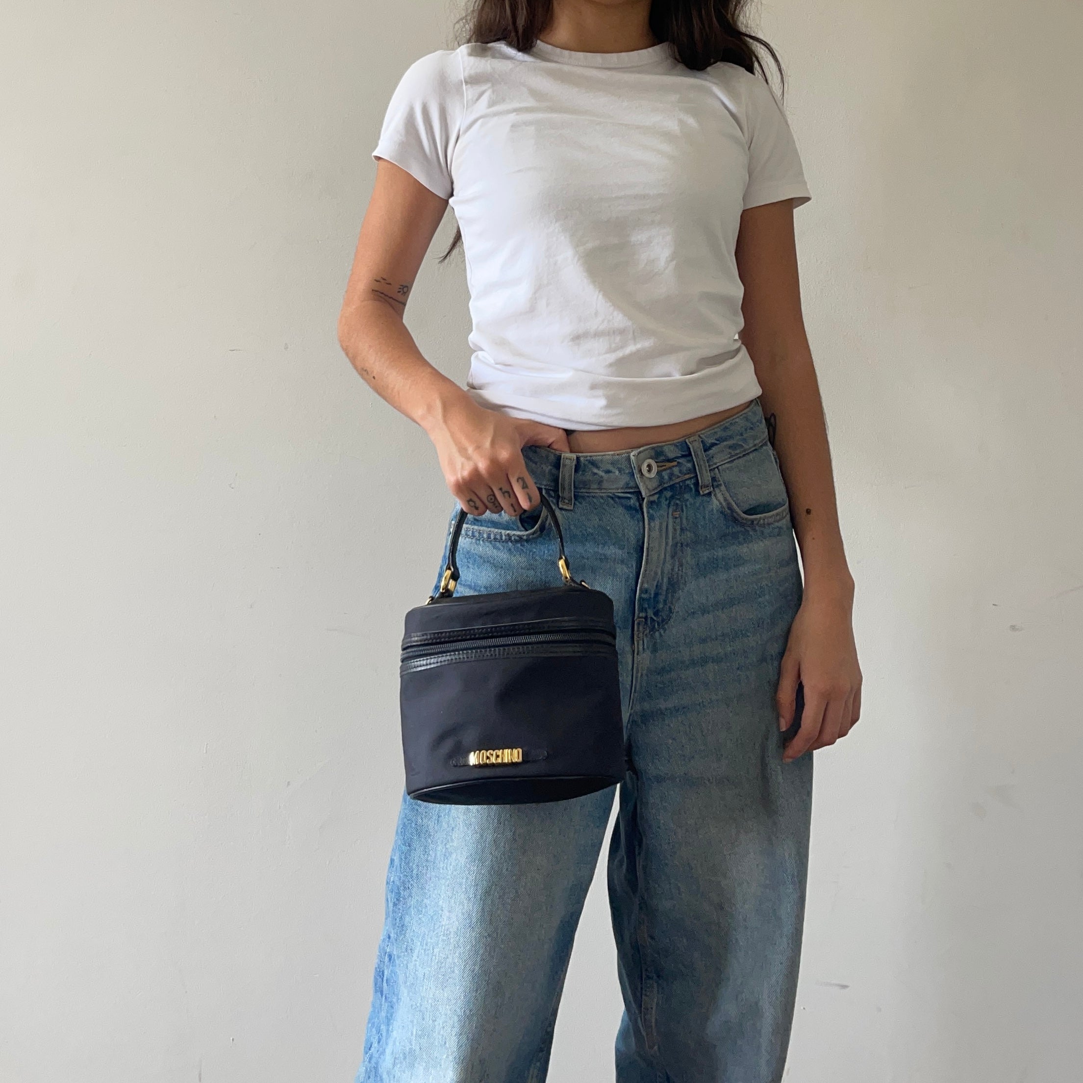 Moschino Nylon Hand Bag