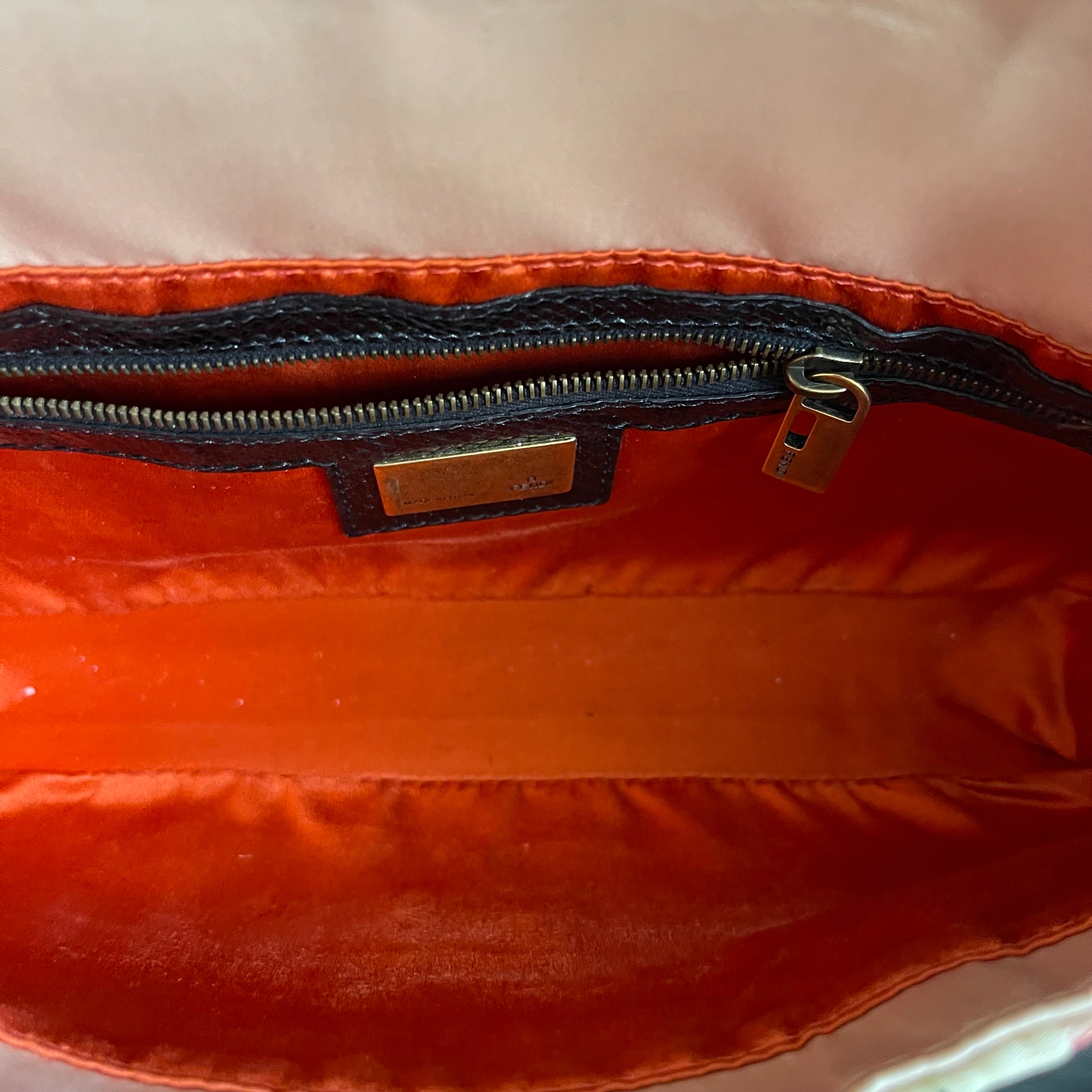 Fendi Sequined Stripes Baguette Bag