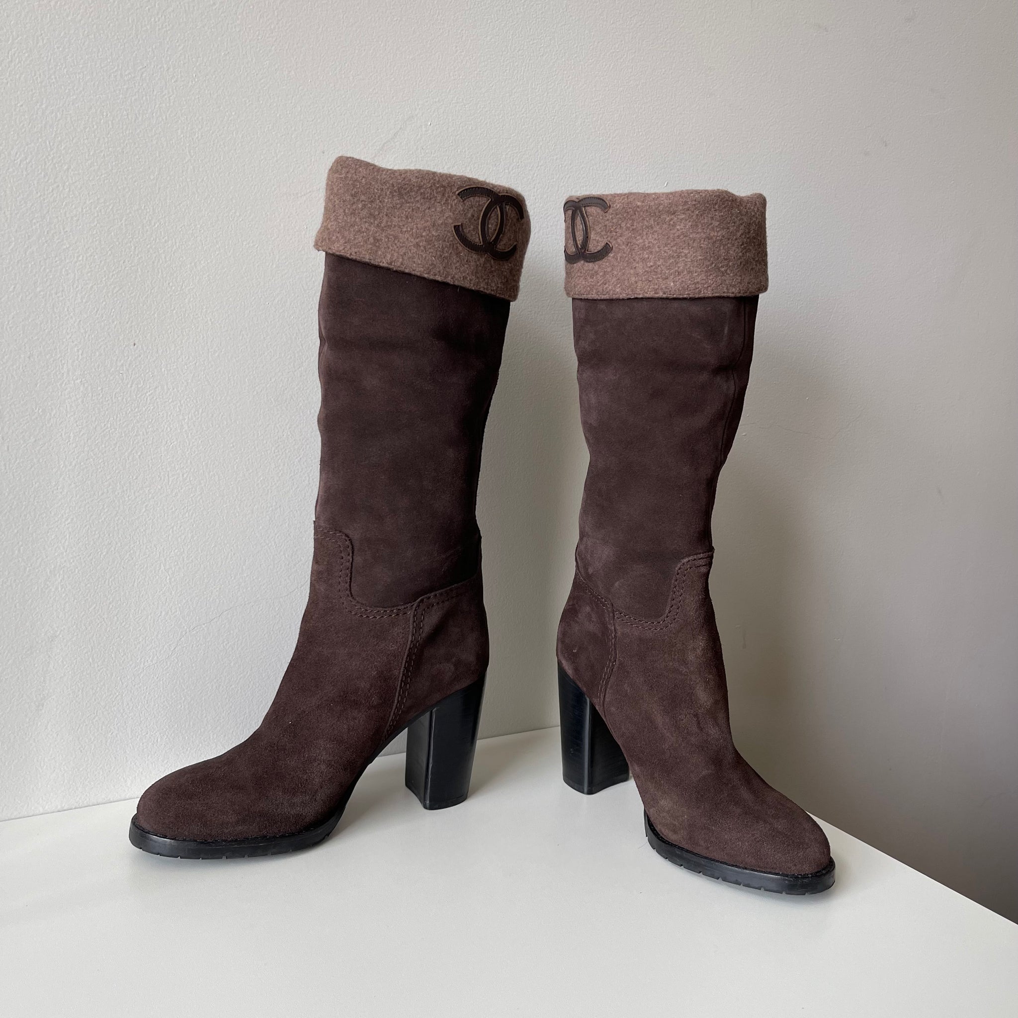 Chanel Suede Boots