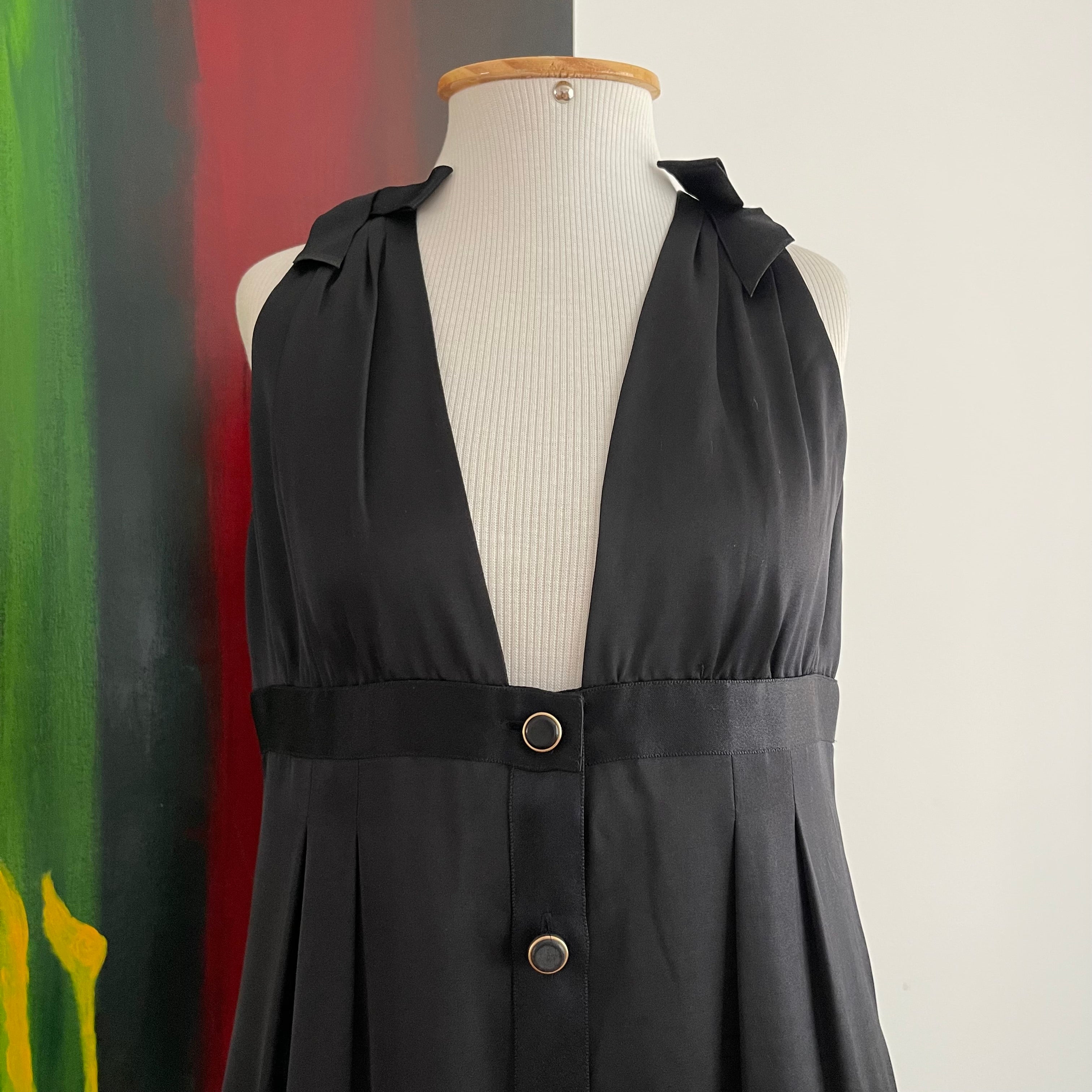 Chanel F/W 2007 Black Silk Dress
