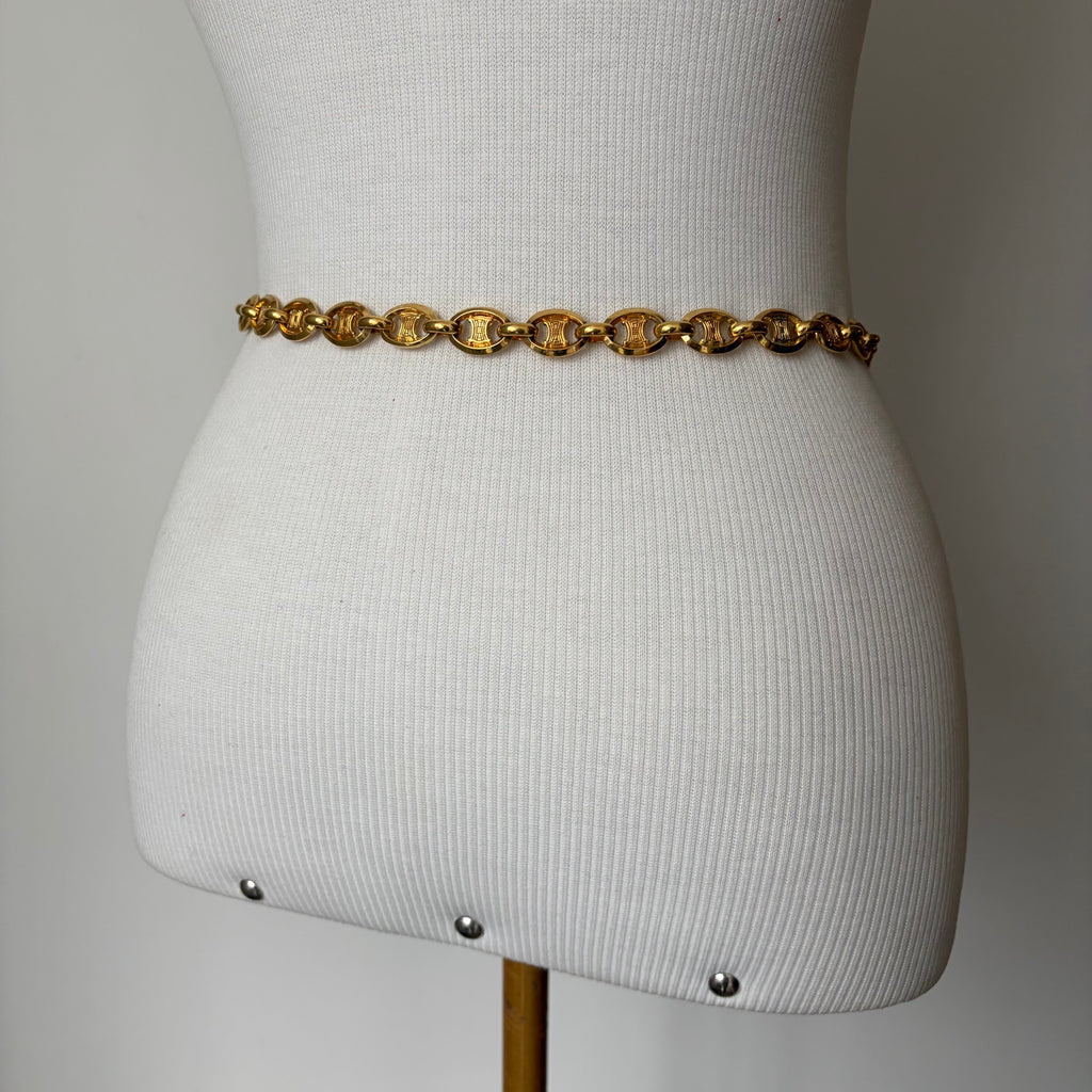 Celine 90s Chain Arch de Triomphe Belt