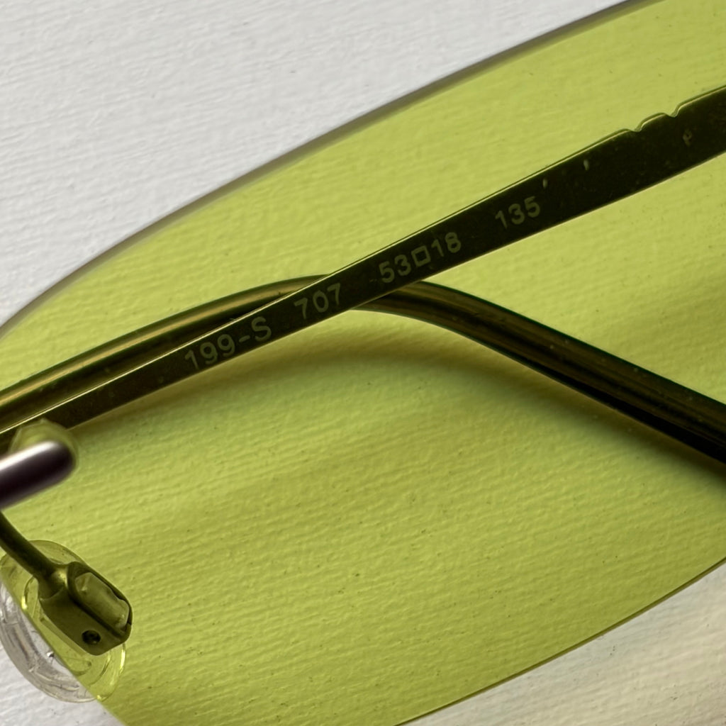 Vintage Armani Neon Green Sunglasses