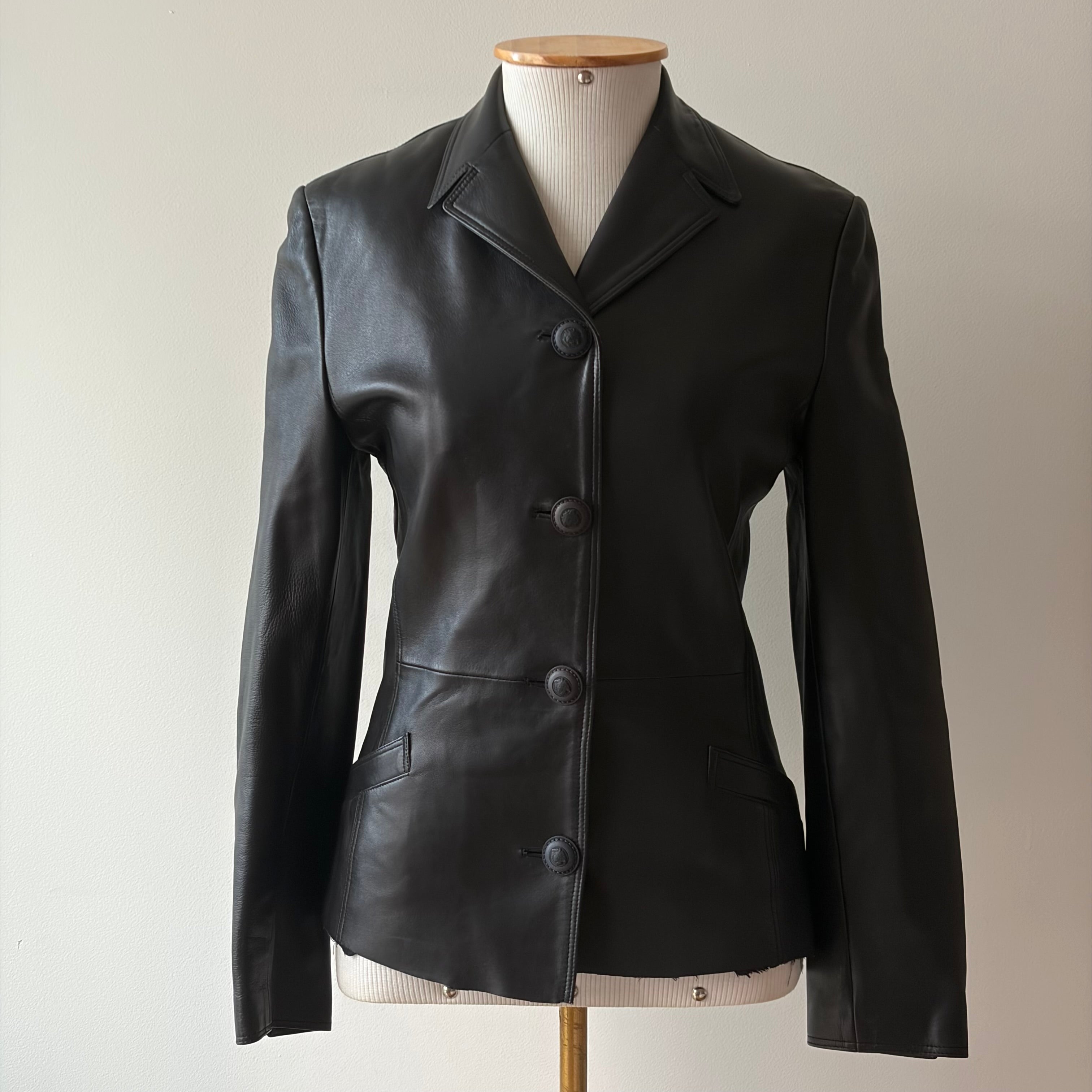 Gianni Versace 90s Lambskin Leather Coat – SEFF