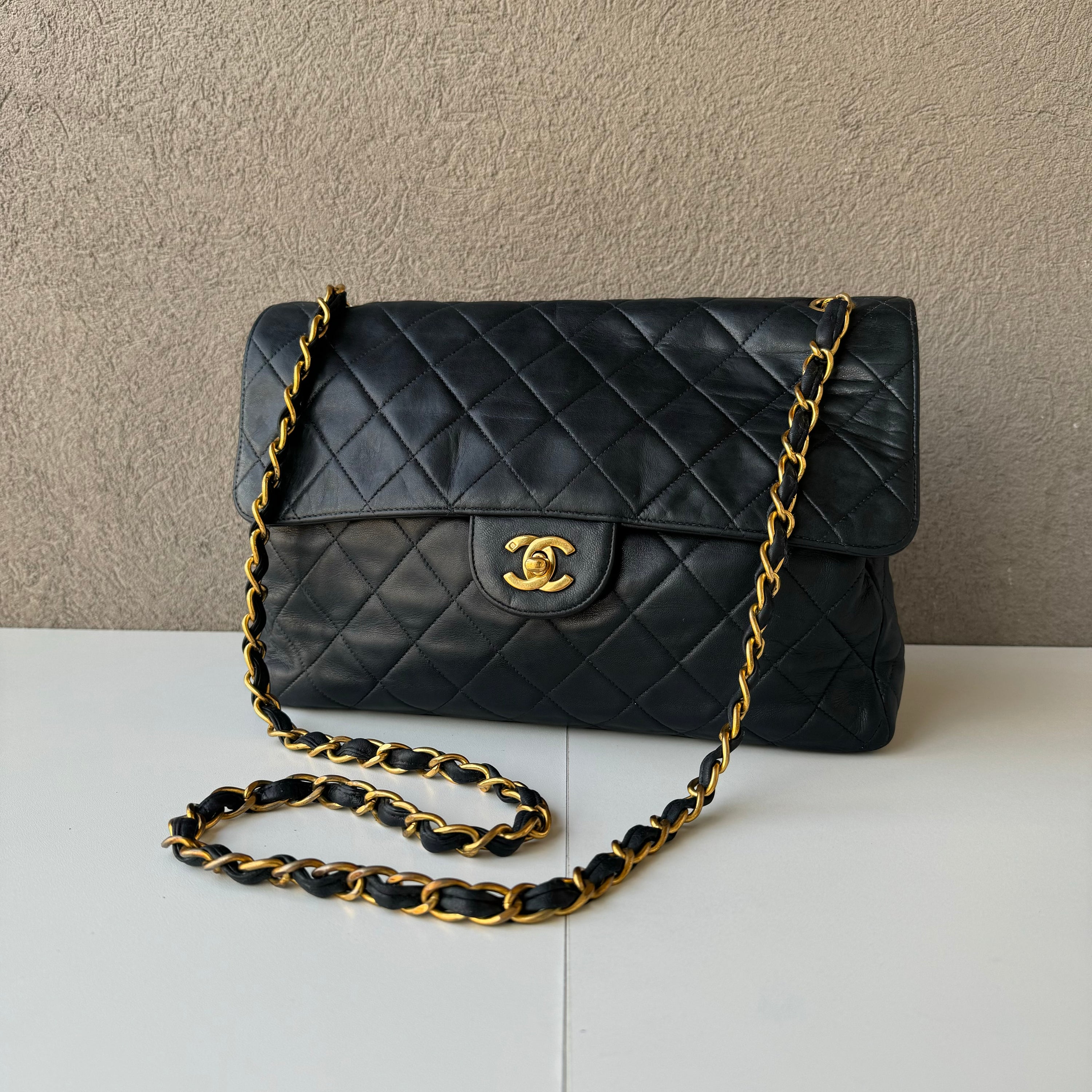 Chanel 90s Flap Navy Crossbody