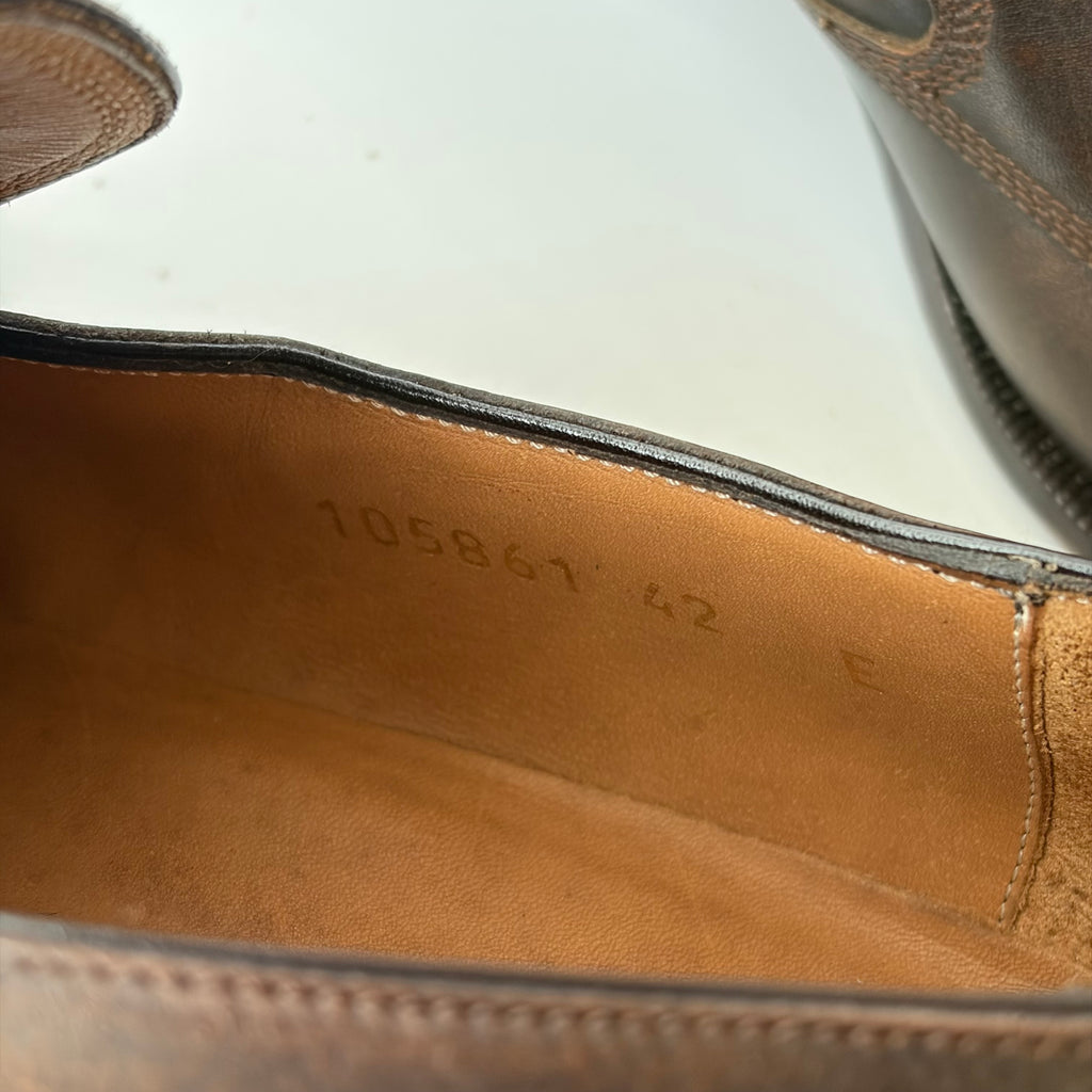 Gucci Classic Distressed Brown Shoes