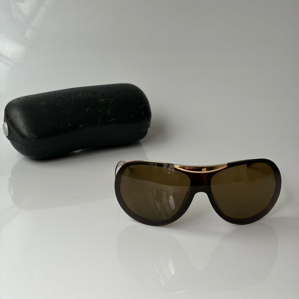 Chanel Gold Mask Sunglasses