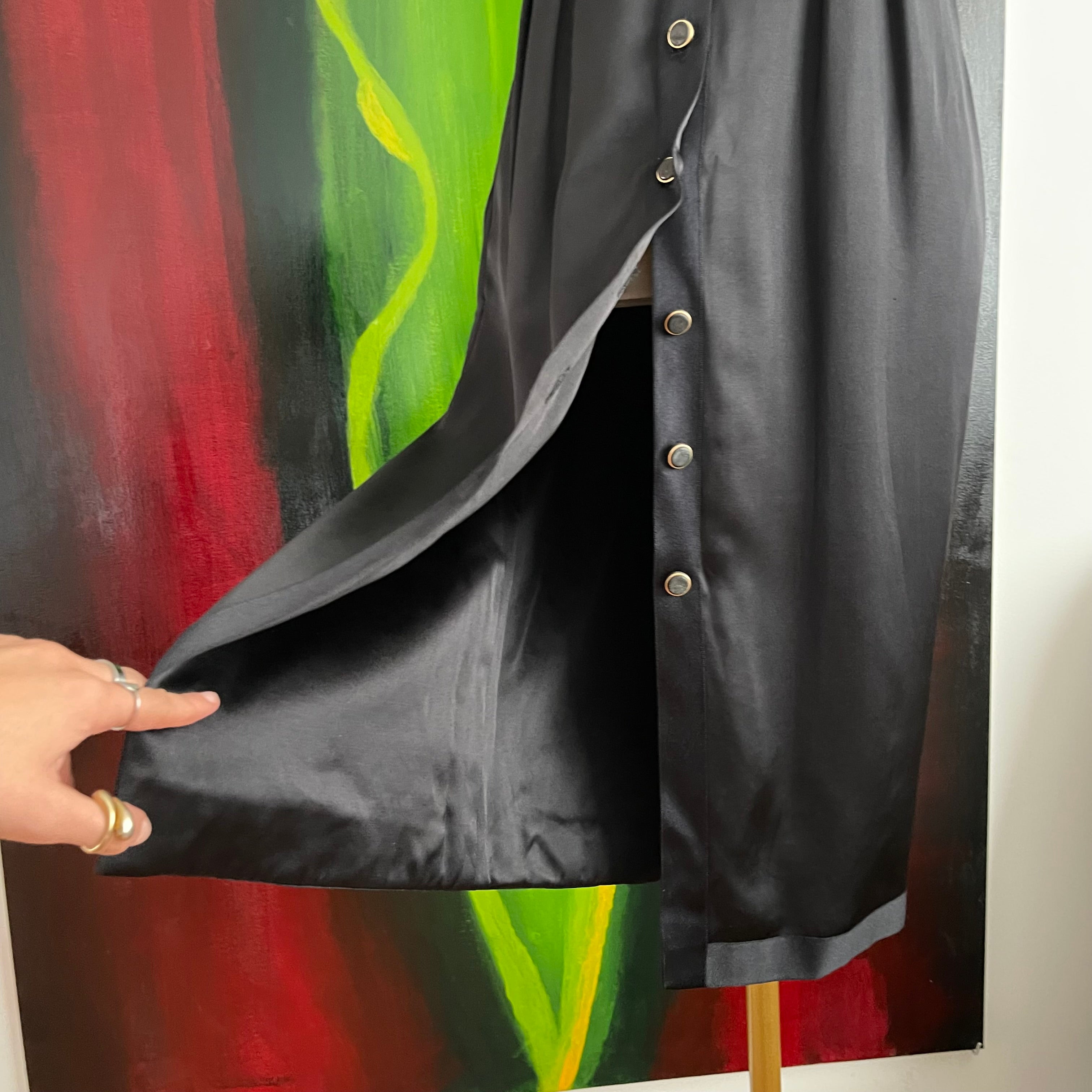 Chanel F/W 2007 Black Silk Dress