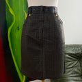 Gianni Versace 90s Studded Leather Skirt