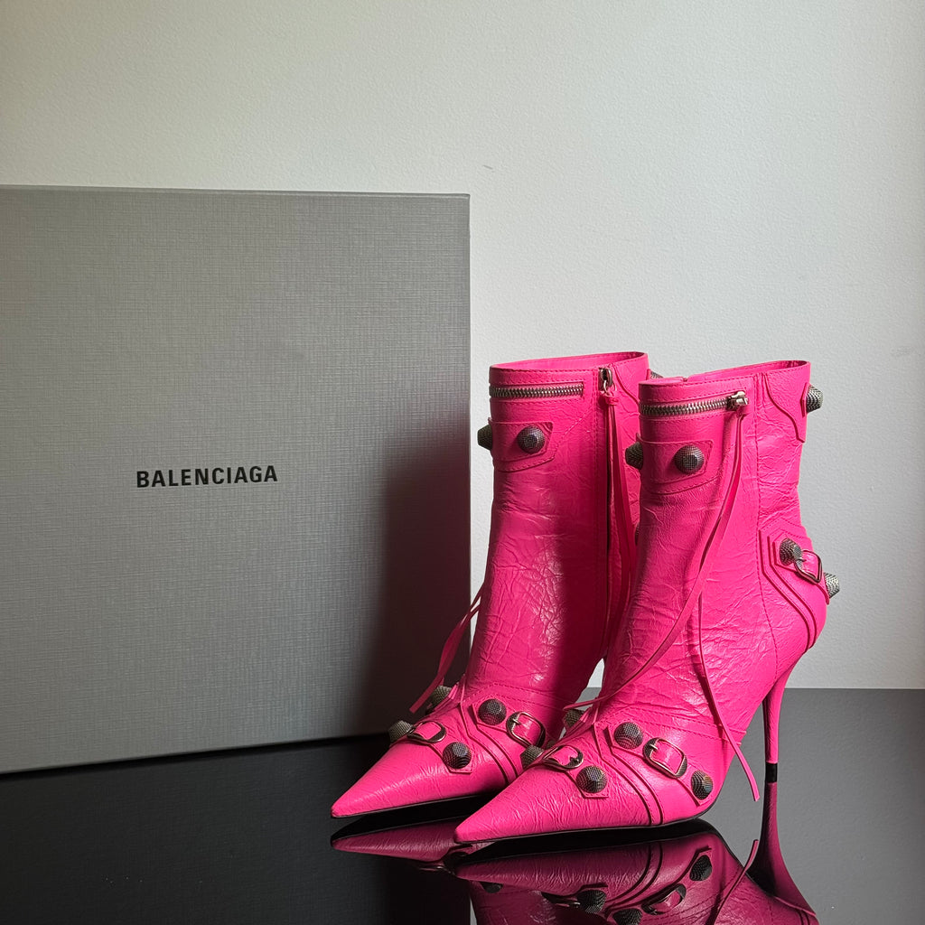 Balenciaga Cagole Pink Boots