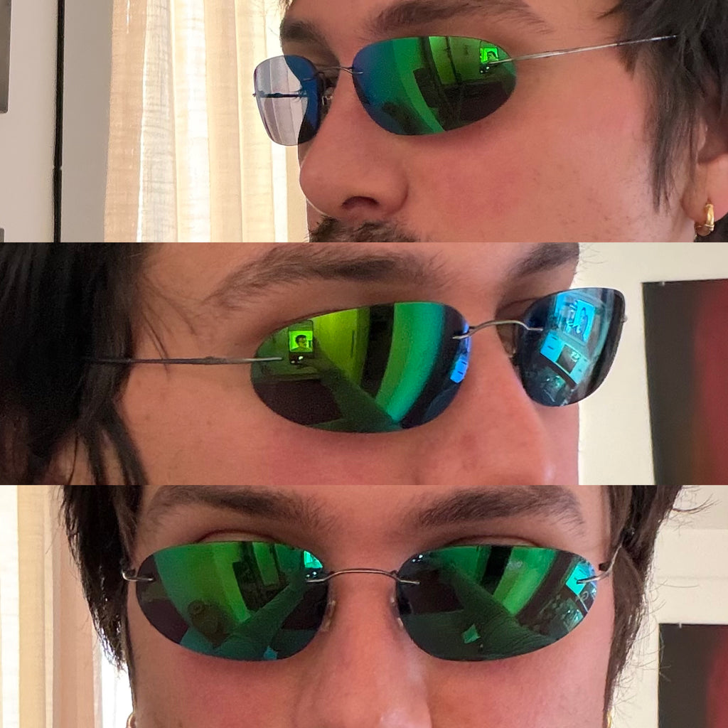 Giorgio Armani Blue Mirrored Sunglasses