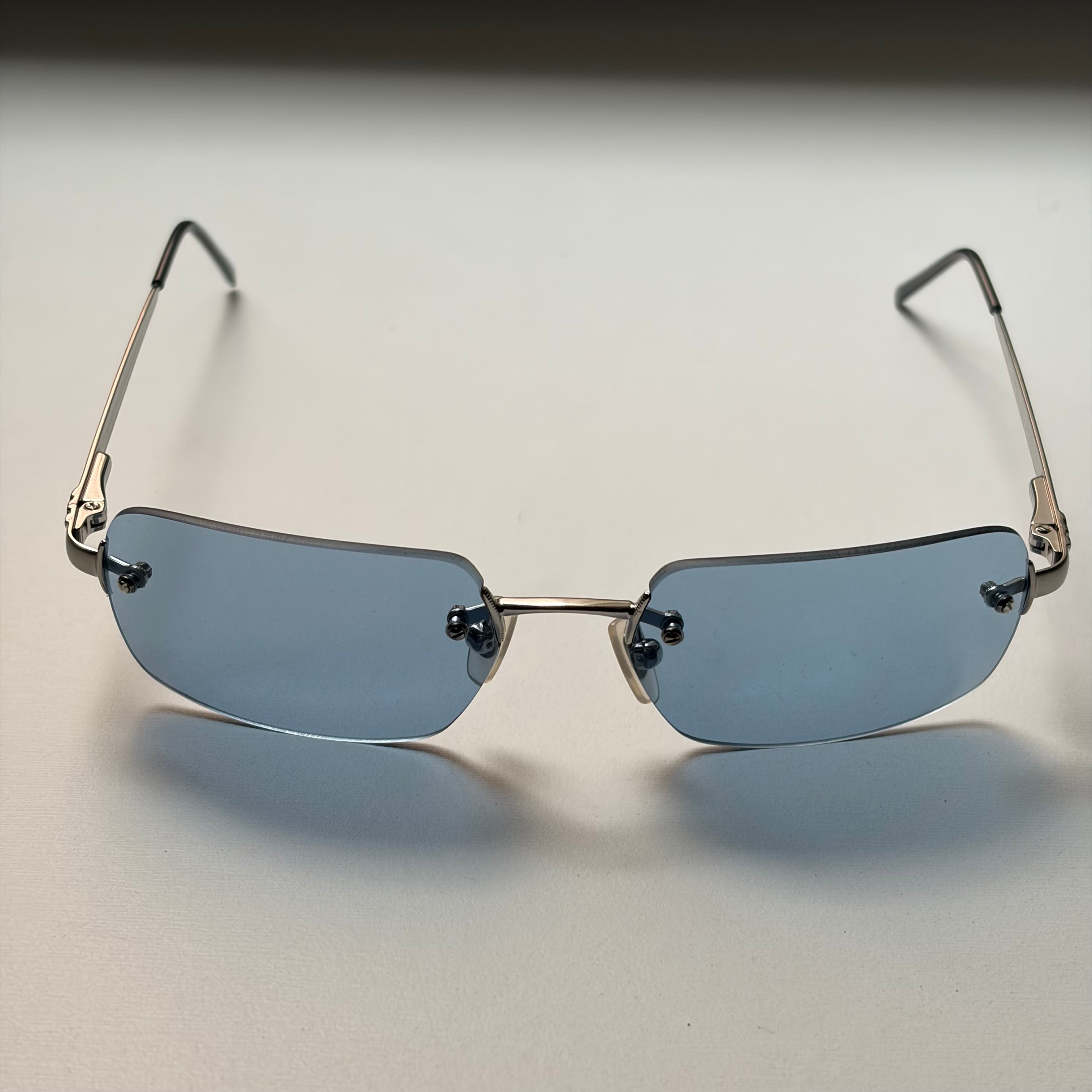 Vintage Armani Blue Squared Sunglasses