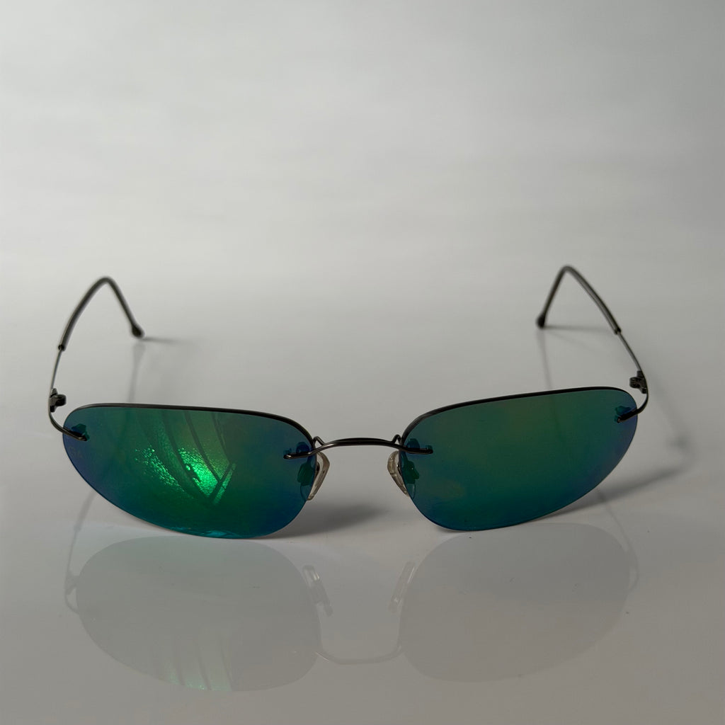 Giorgio Armani Blue Mirrored Sunglasses